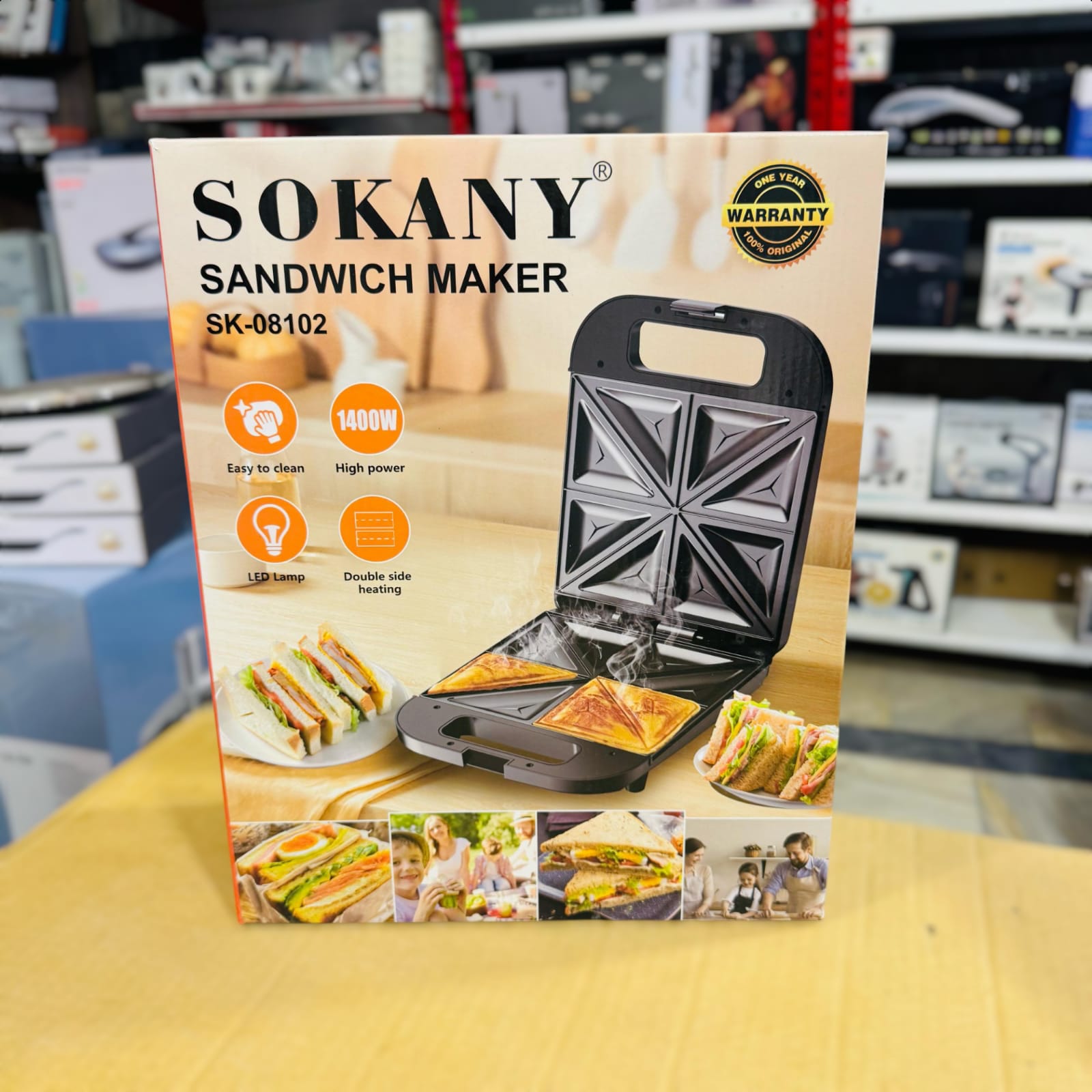 Sokany 8 Slice Sandwich Maker
