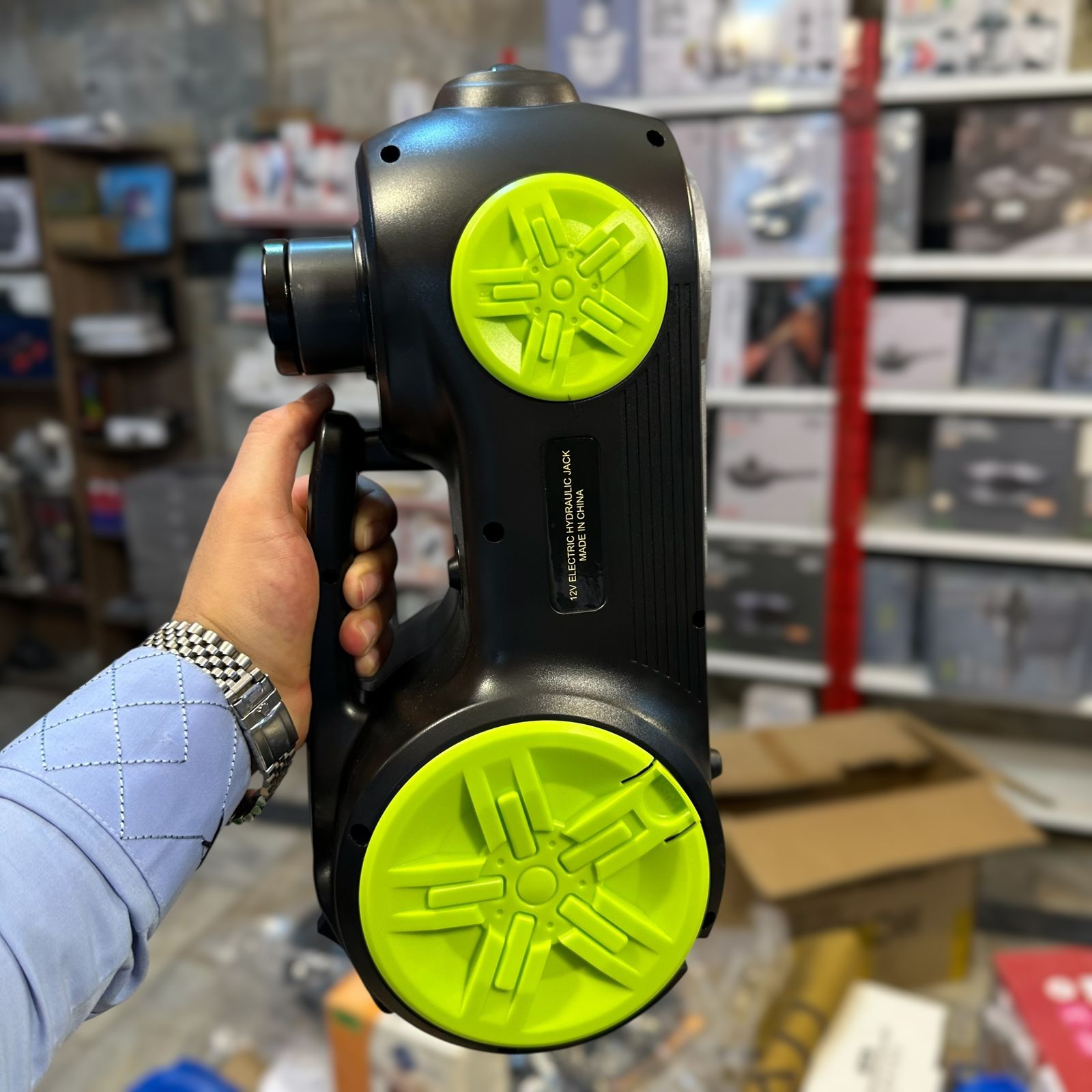 Electric Hydraulic Jack , Wrench & Tyre Inflator