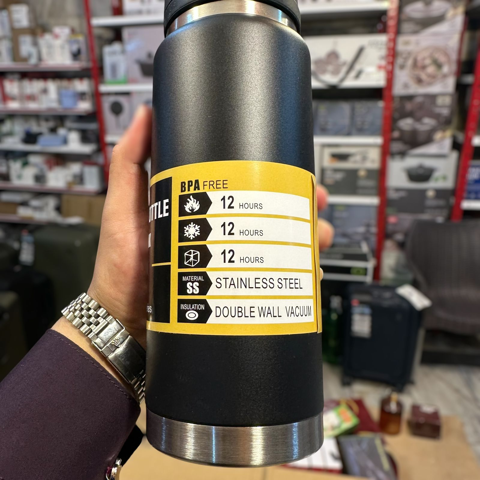 Essential Stainless Steel Vacuum Water Bottle 800ml
