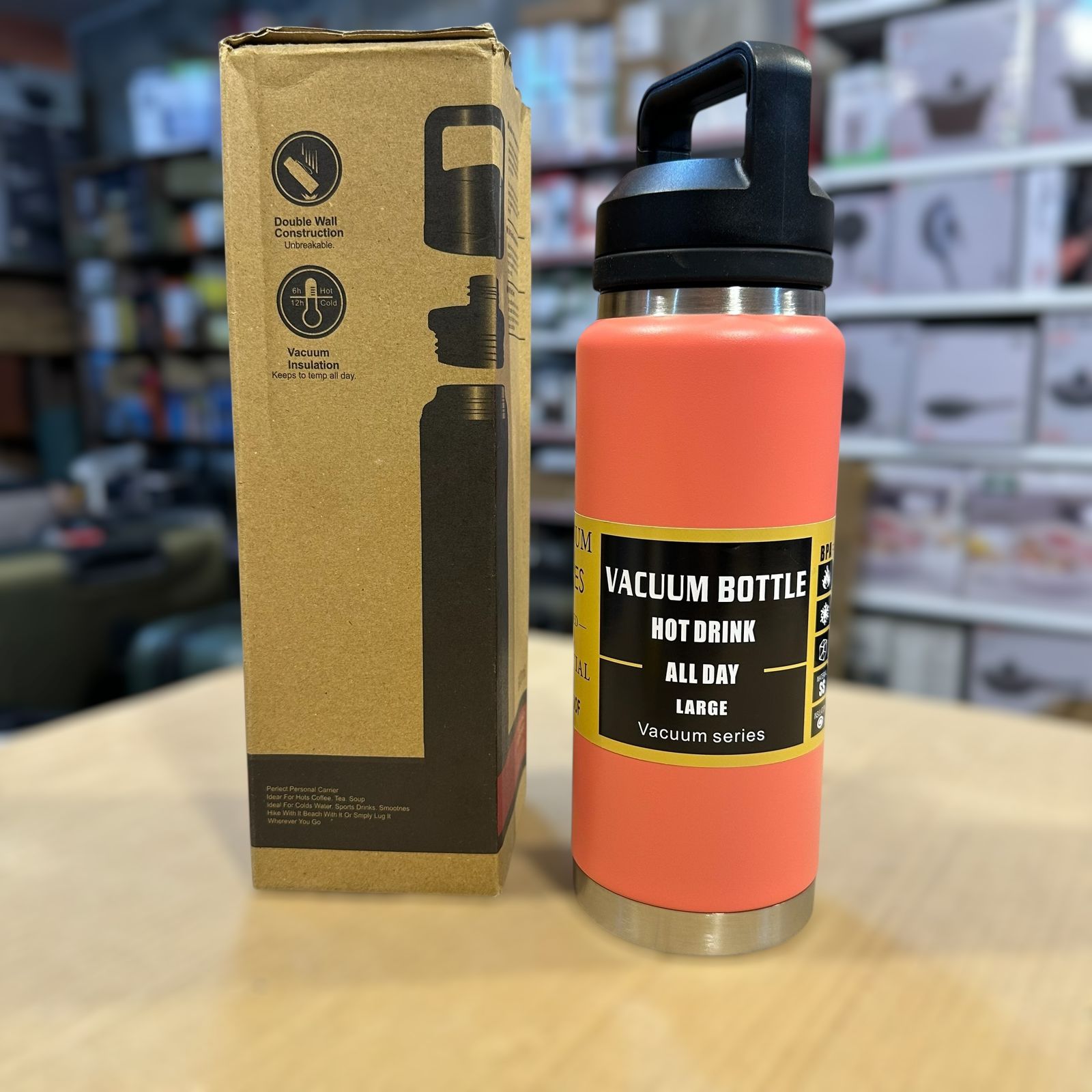 Essential Stainless Steel Vacuum Water Bottle 800ml