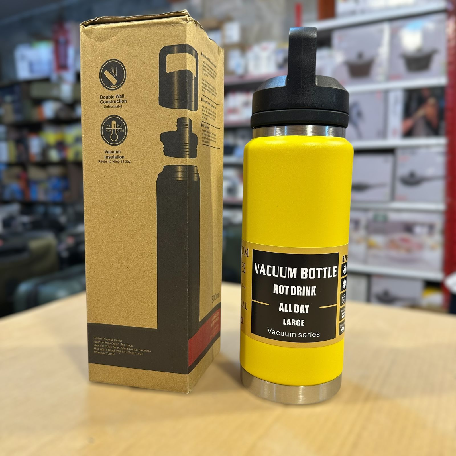 Essential Stainless Steel Vacuum Water Bottle 800ml