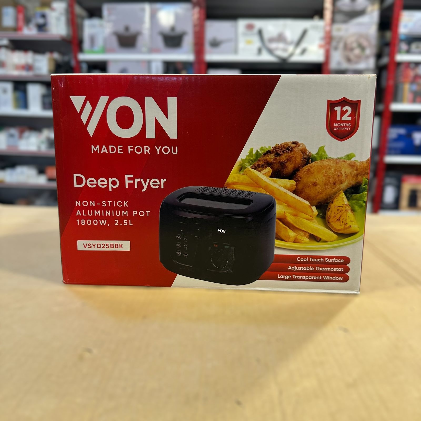Von Deep Fryer 2.5L VSYD25BBK