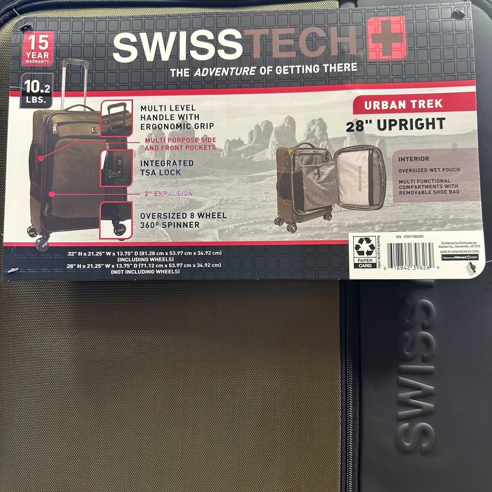 Swiss Tech Urban Trek Luggage Suitcases Bag