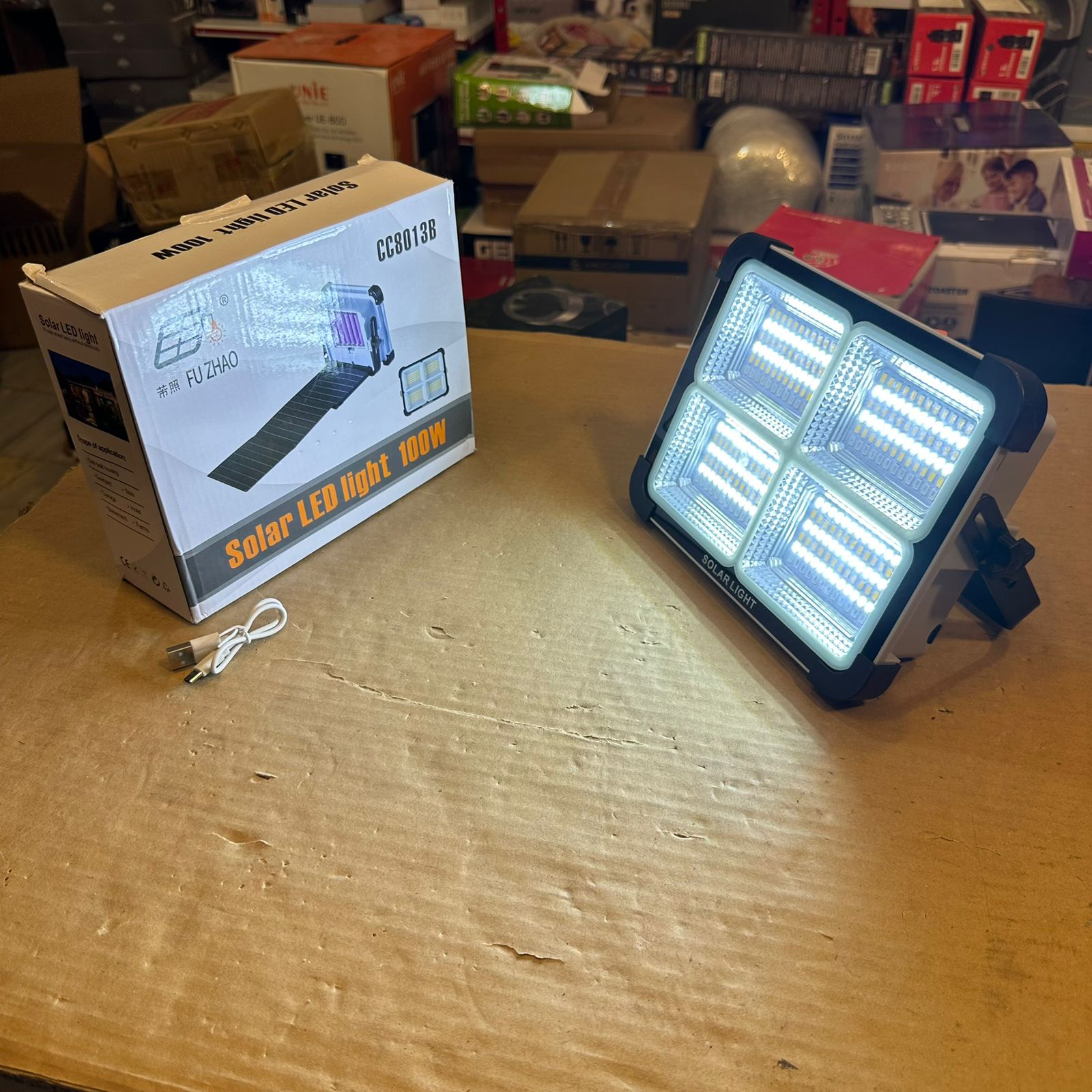 Foldable Solar Panel LED Light CC8013B