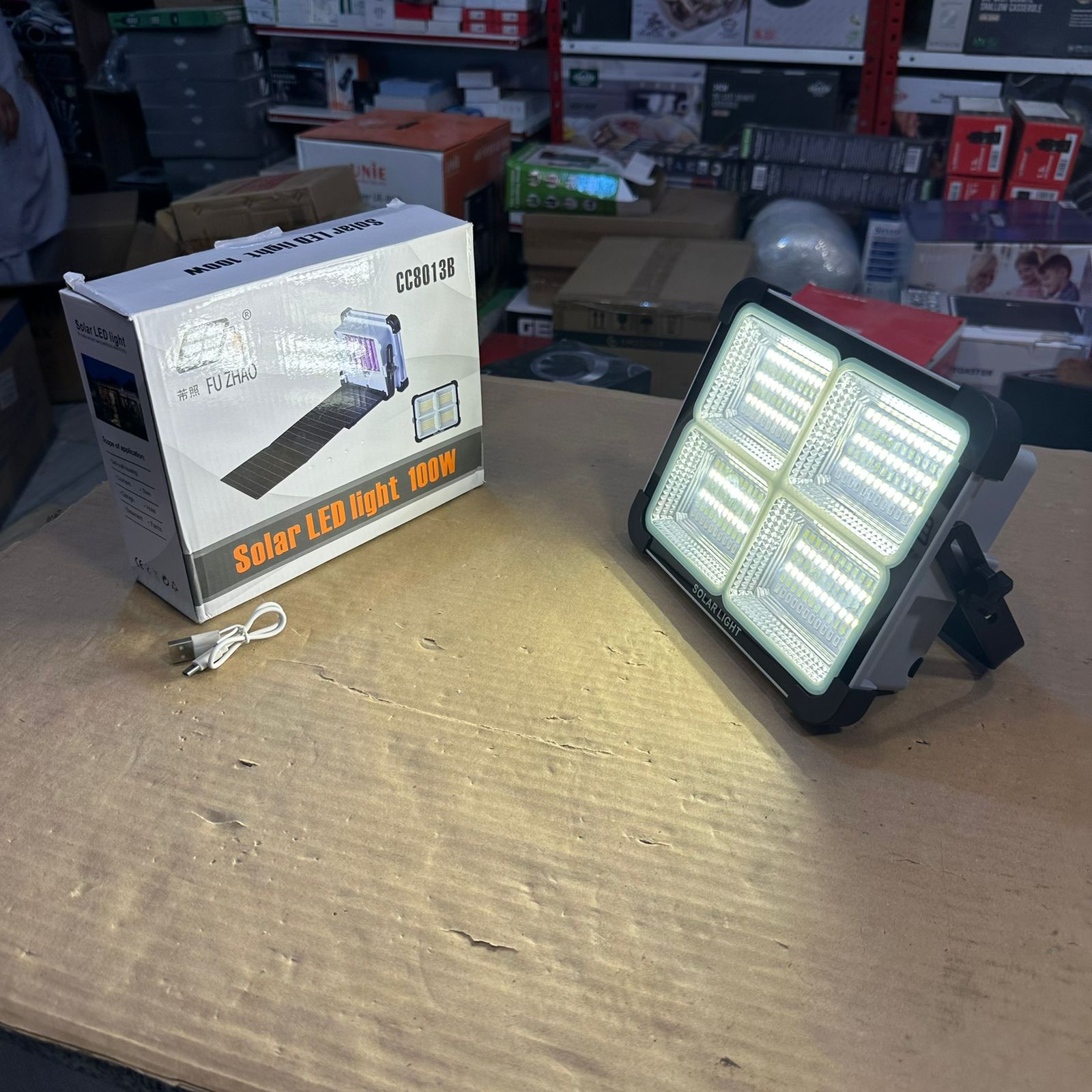 Foldable Solar Panel LED Light CC8013B