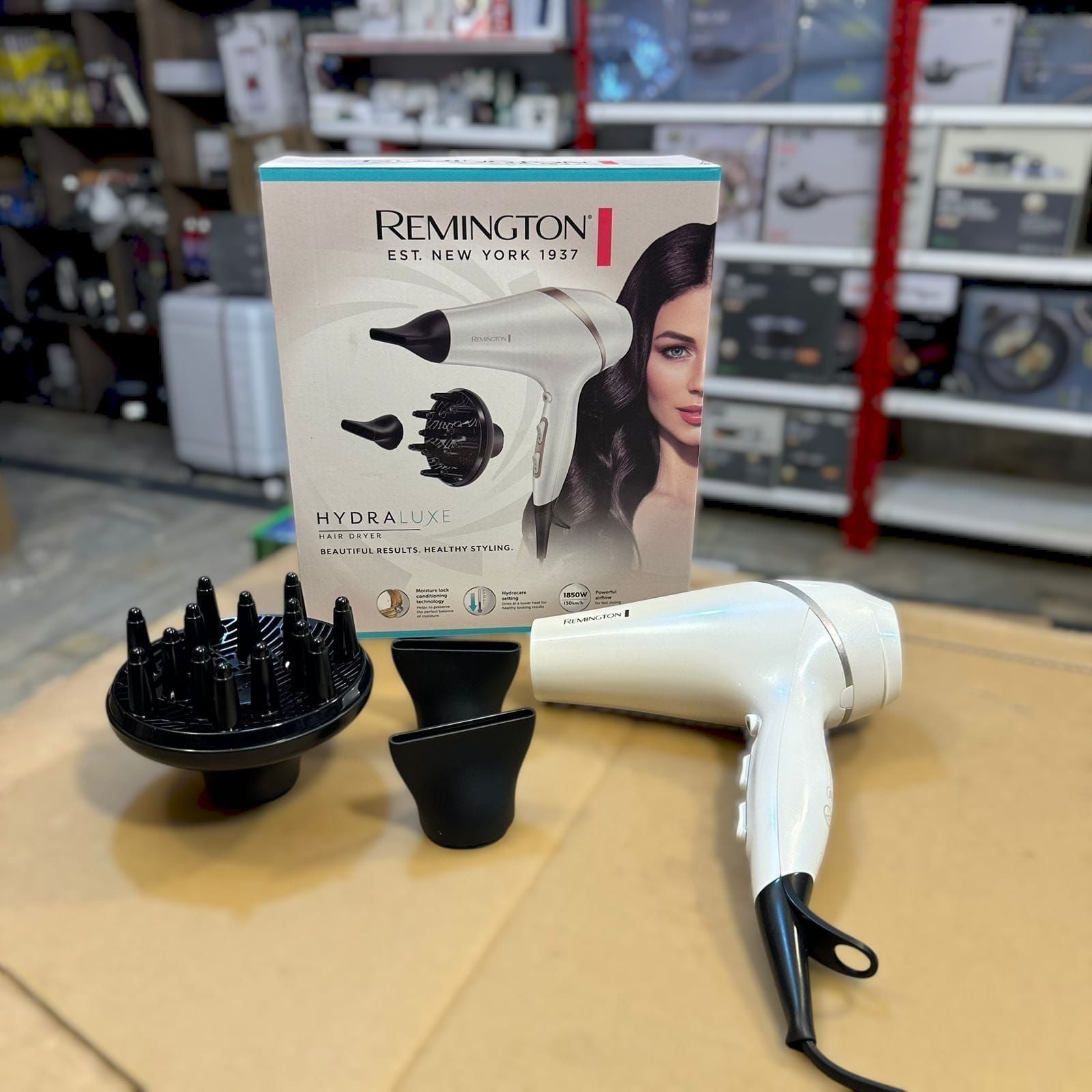 REMINGTON Hydraluxe Hair Dryer with Moisture– AC8901