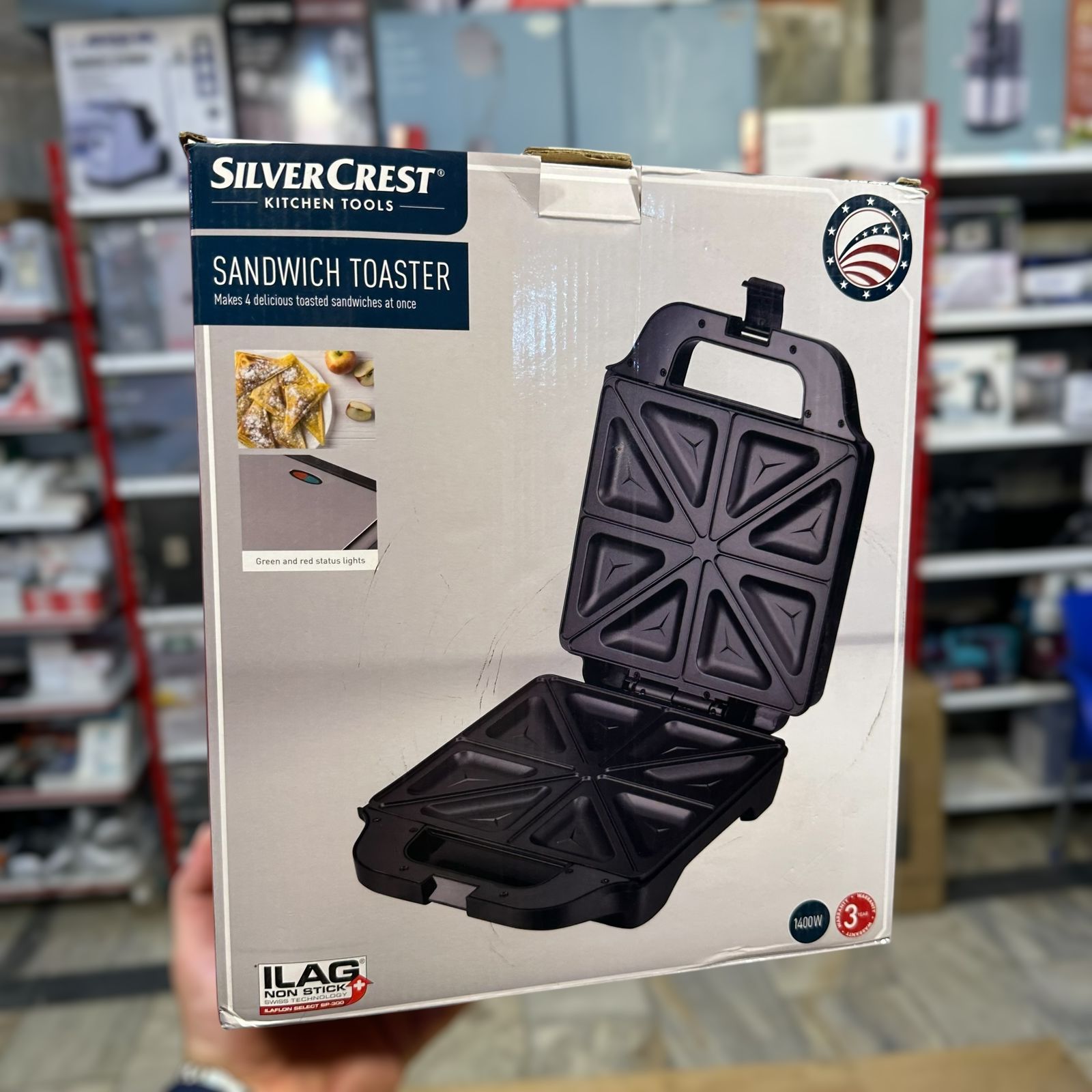 Big Size Silver Crest Sandwich Toaster ( 8 Slices)