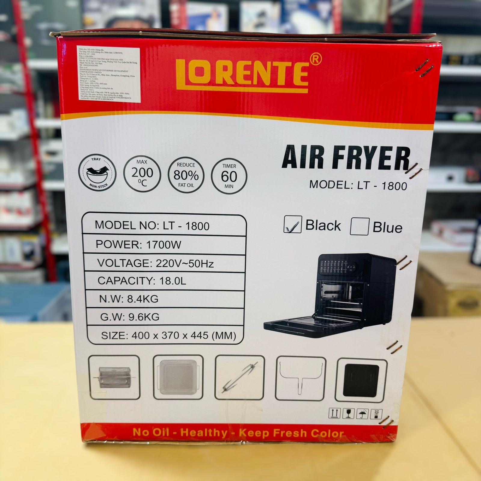 Lorente 18L Digital Air Fryer LT-1800