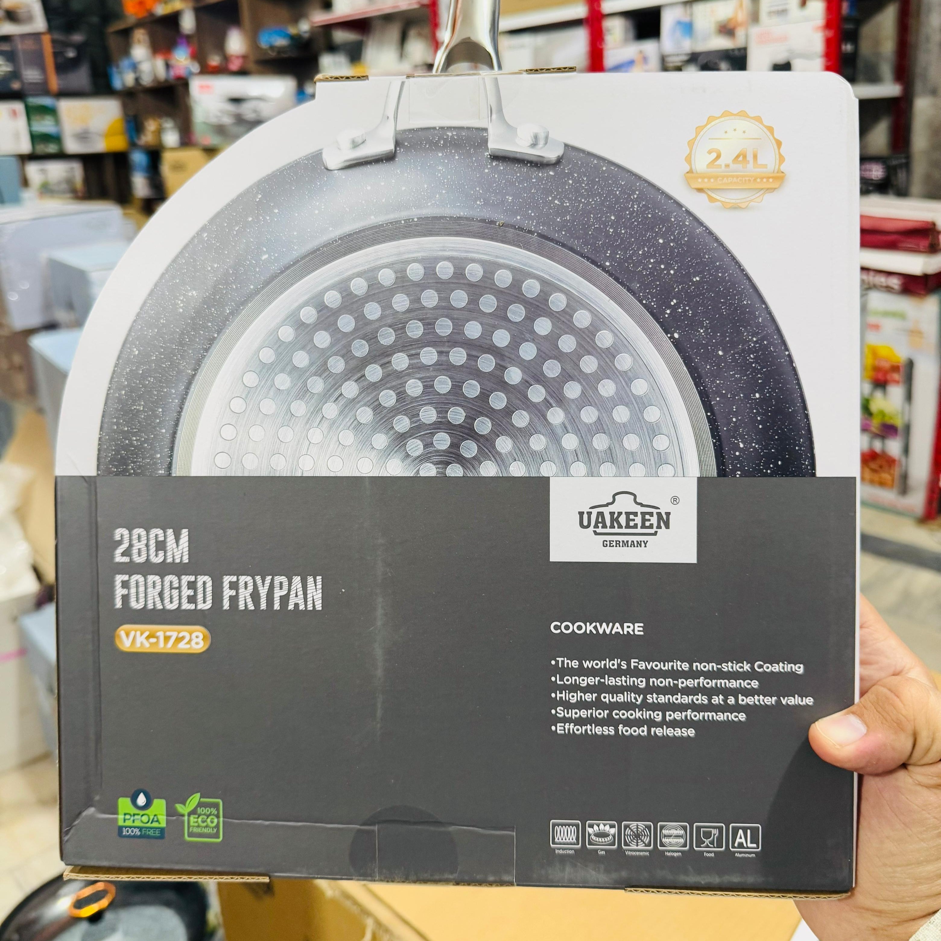 Uakeen Germany Forged Aluminum Frypan with SS Handle