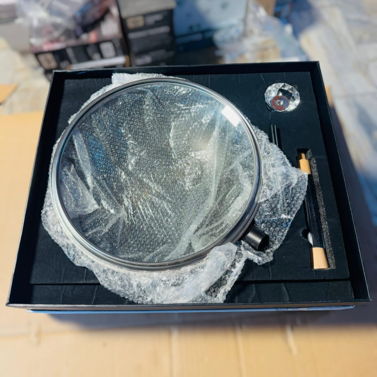 Crystal HoneyComb Laser Coated Deep Pan 34cm