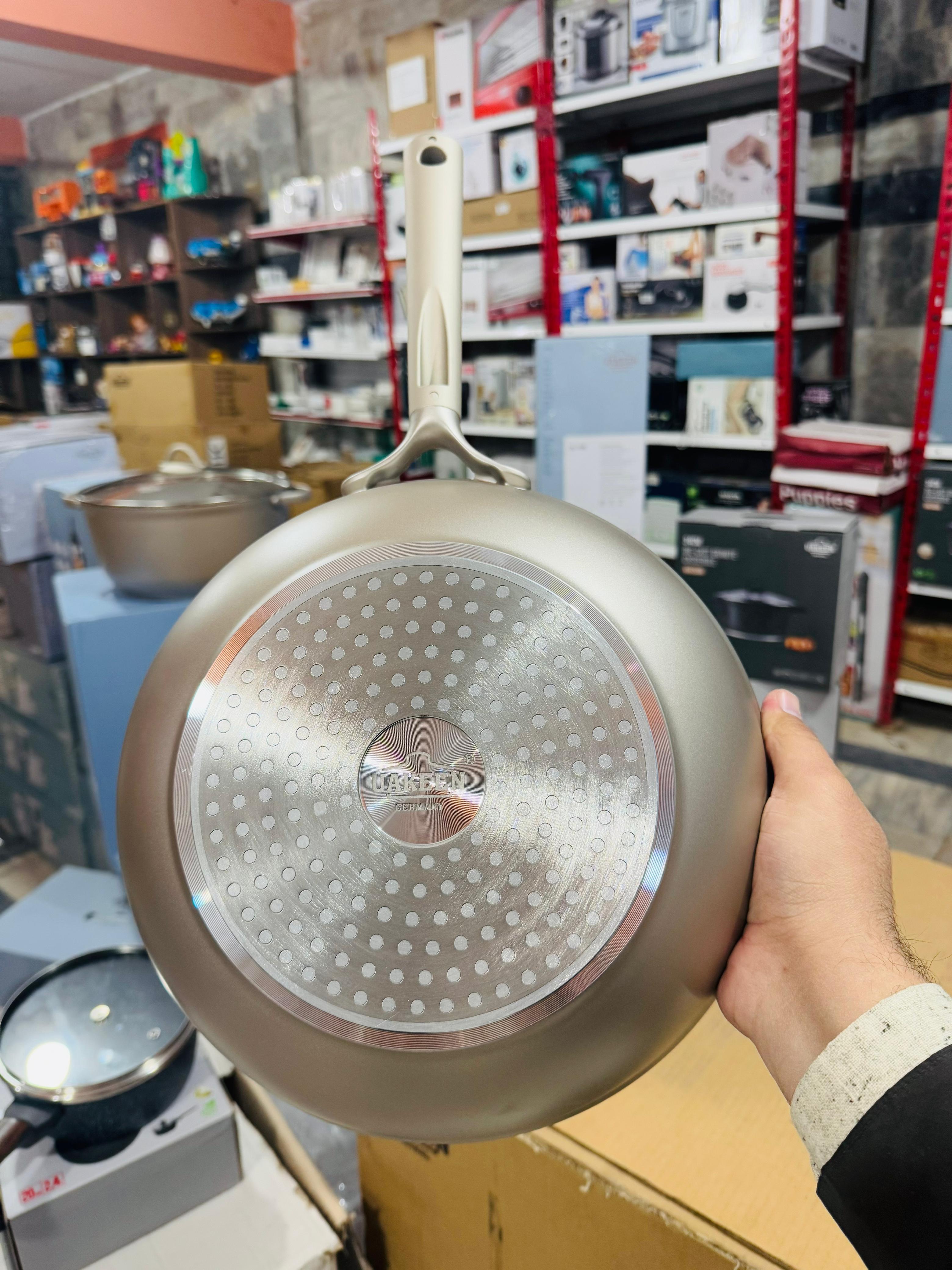Uakeen Germany Induction Die-Cast Granite WOK 30cm VK-W530