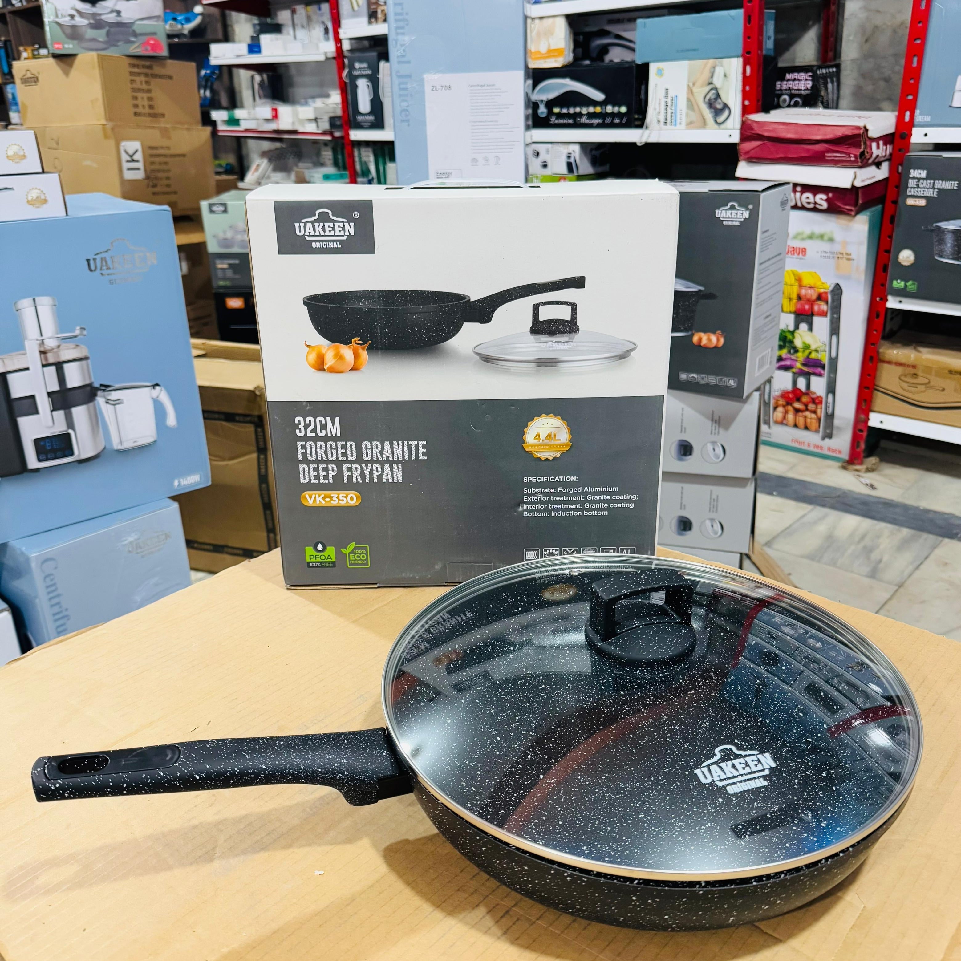 Uakeen Germany Forged Granite Deep Frypan 32cm VK-350