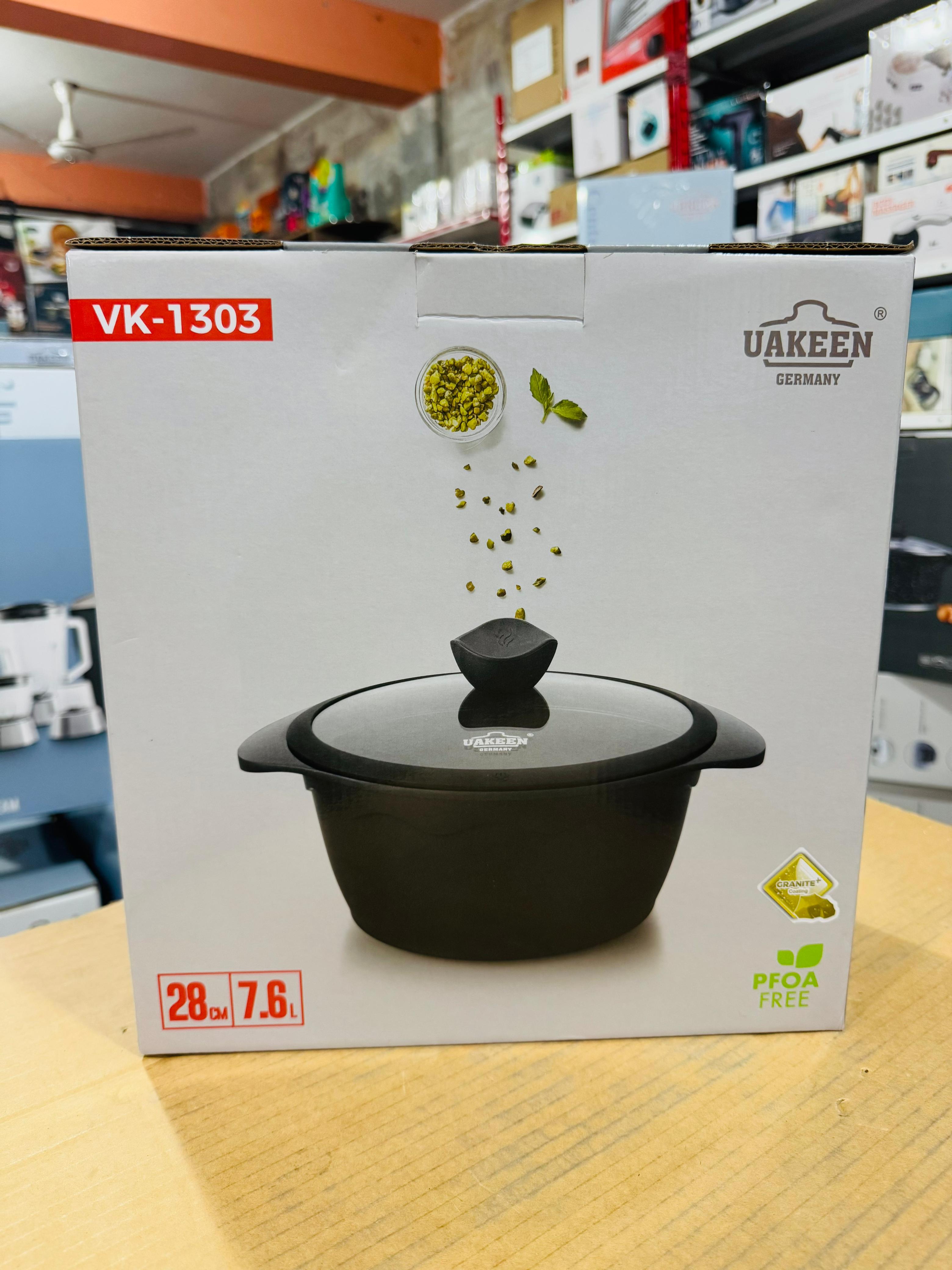 Uakeen Germany Die-Cast Aluminum Casserole 28cm VK-1303