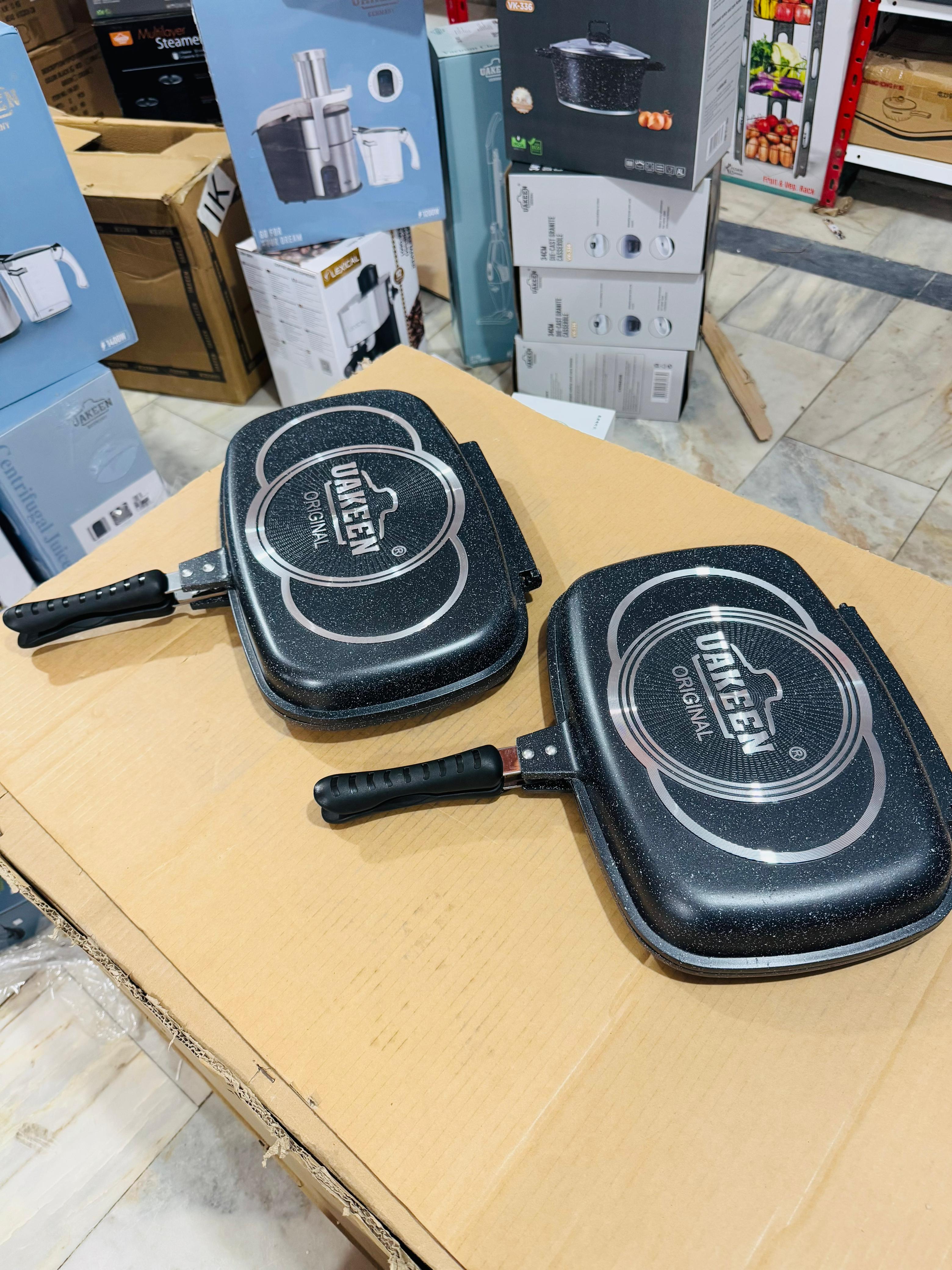 Uakeen Germany Die-Cast Granite Double Frypan