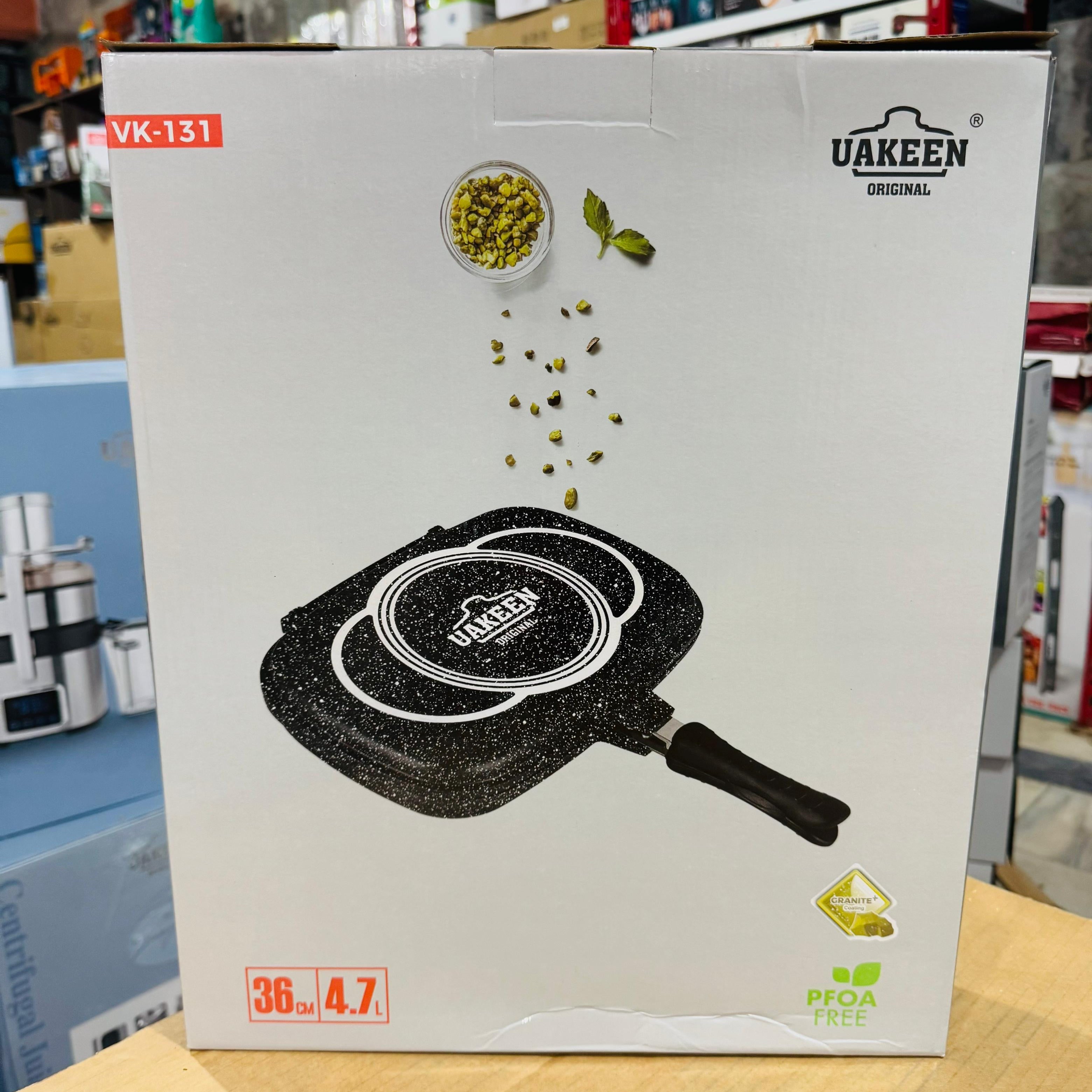 Uakeen Germany Die-Cast Granite Double Frypan