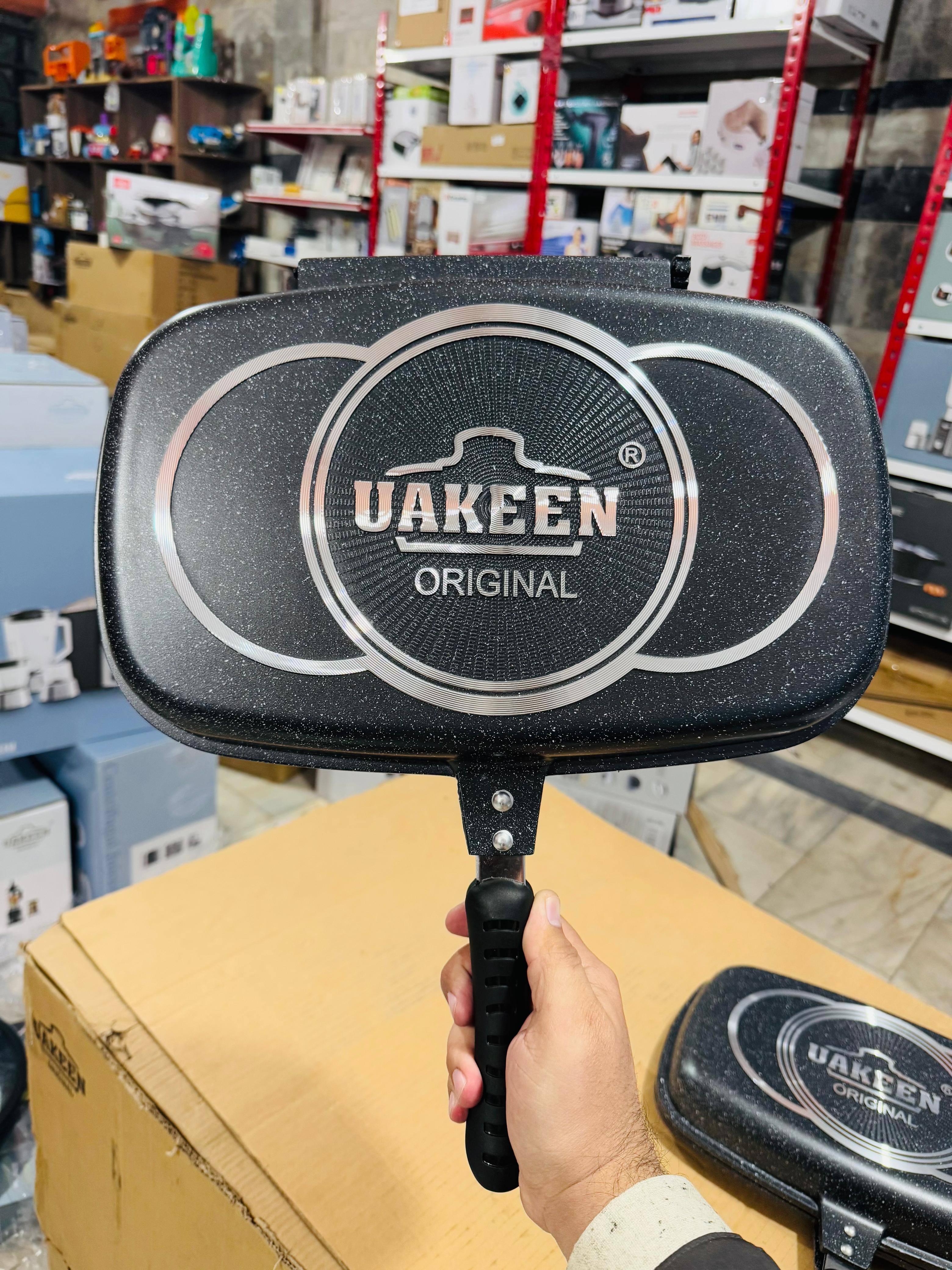 Uakeen Germany Die-Cast Granite Double Frypan