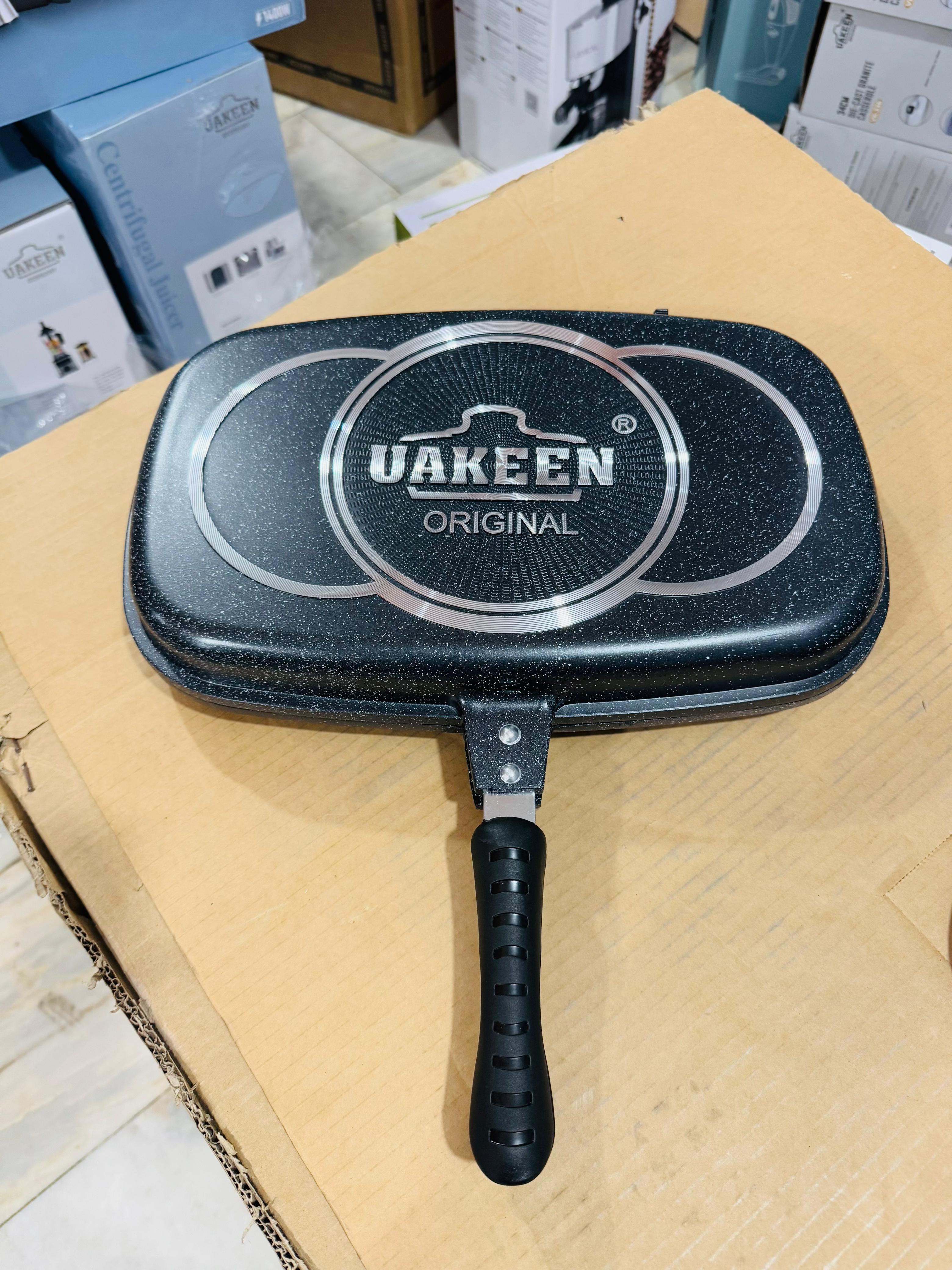 Uakeen Germany Die-Cast Granite Double Frypan