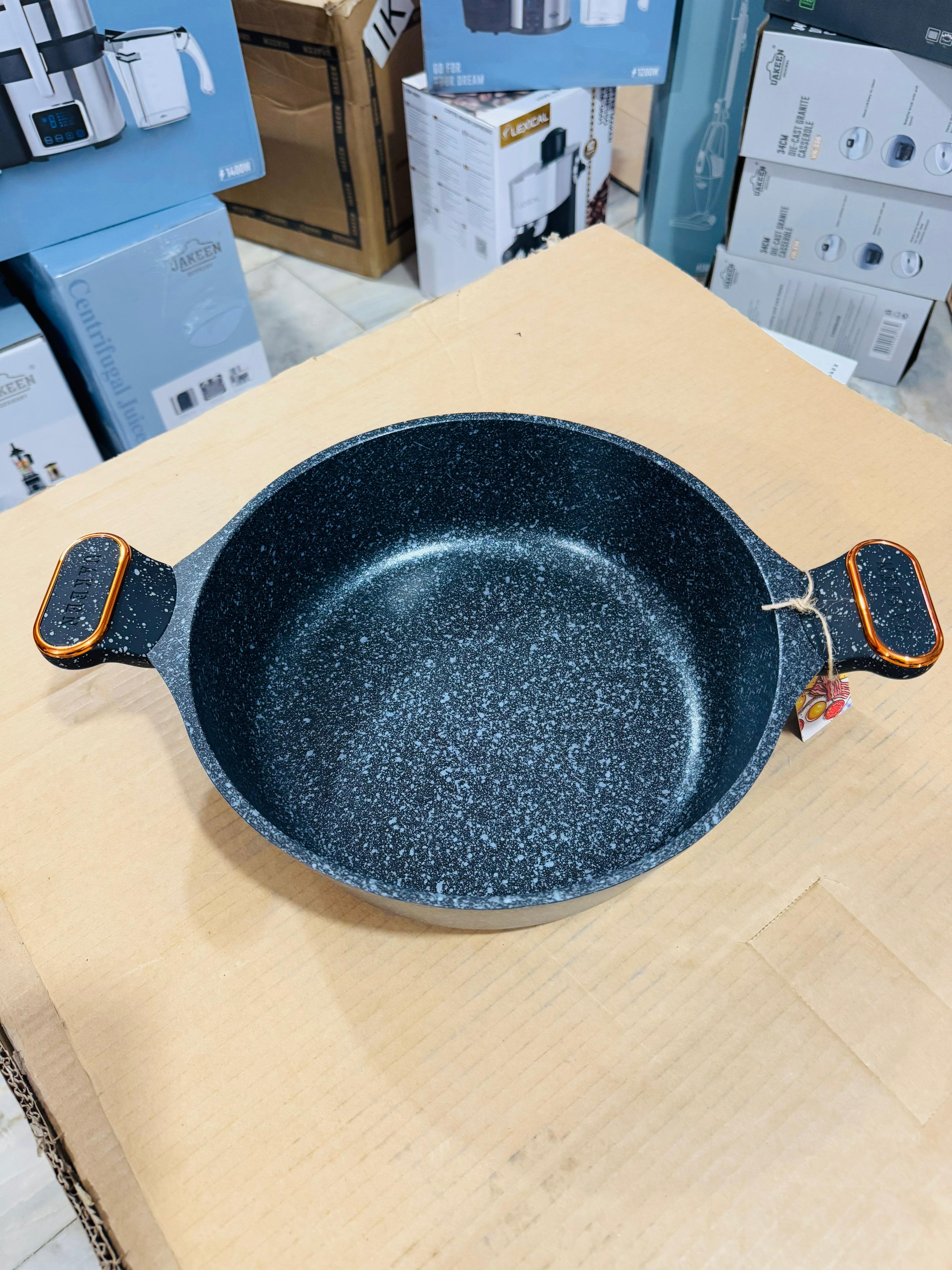 Uakeen Germany Induction Die-Cast Granite Shallow Casserole 28cm VK-S428