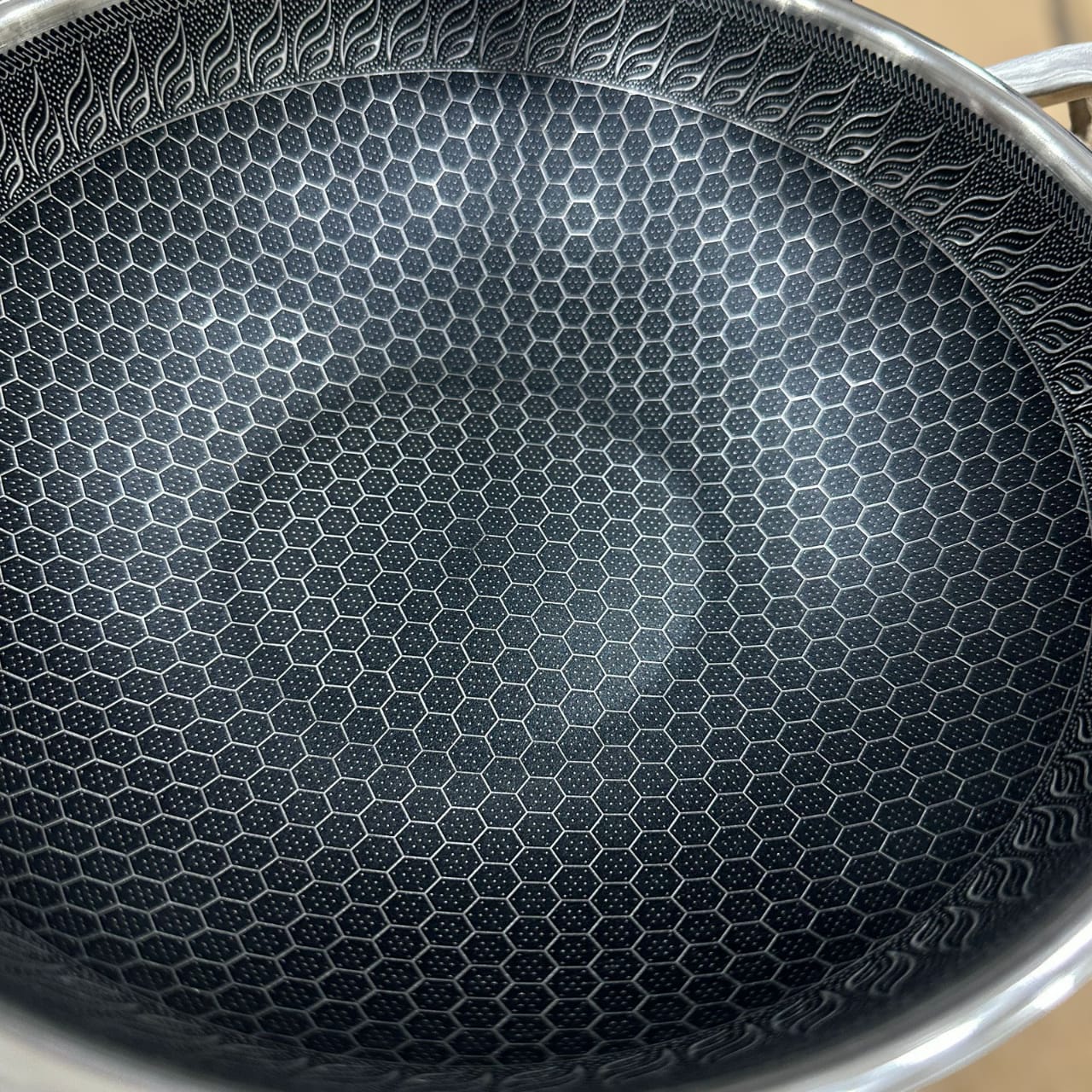 Honeycomb Laser Coated Oval Shape 6pcs Cookware Set