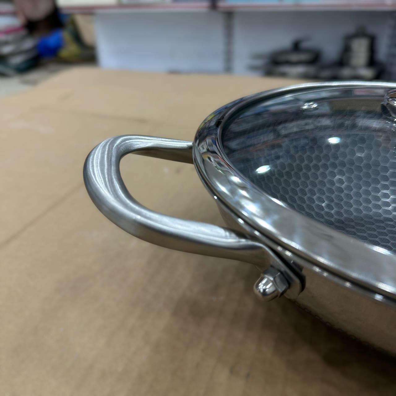 Honeycomb Laser Coated Oval Shape 6pcs Cookware Set