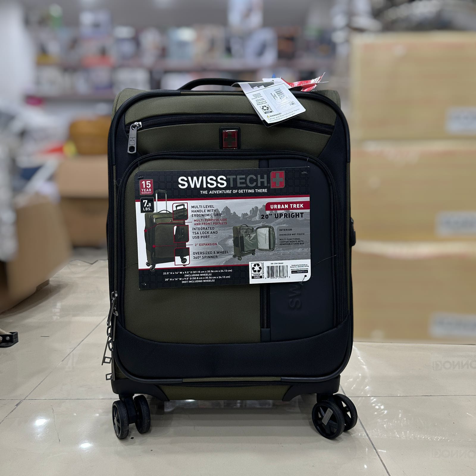 Swiss Tech Urban Trek Luggage Suitcases Bag