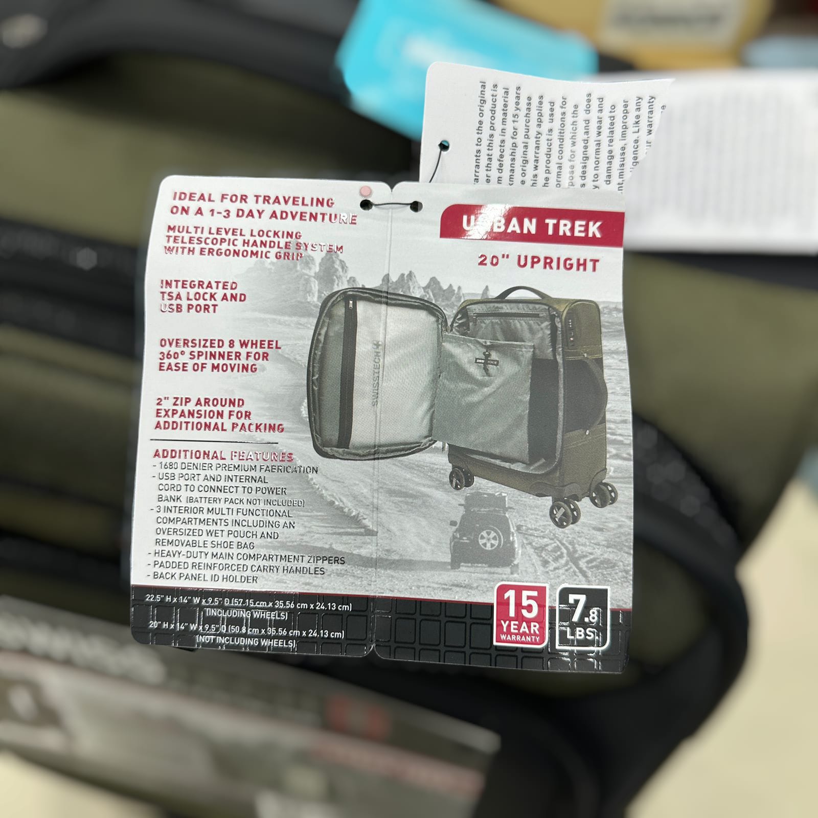 Swiss Tech Urban Trek Luggage Suitcases Bag
