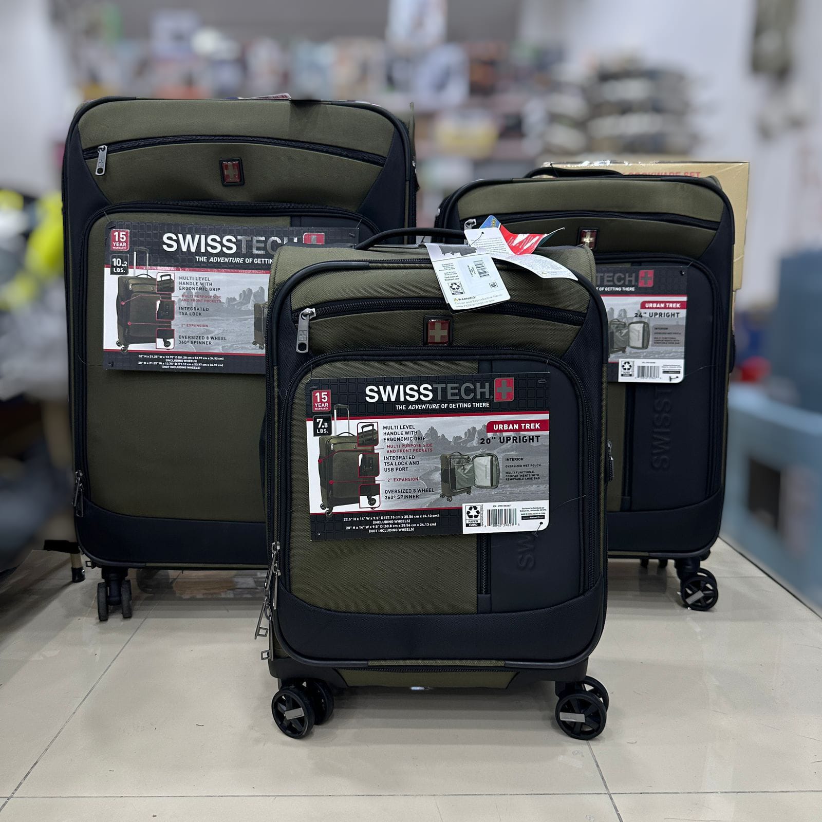 Swiss Tech Urban Trek Luggage Suitcases Bag