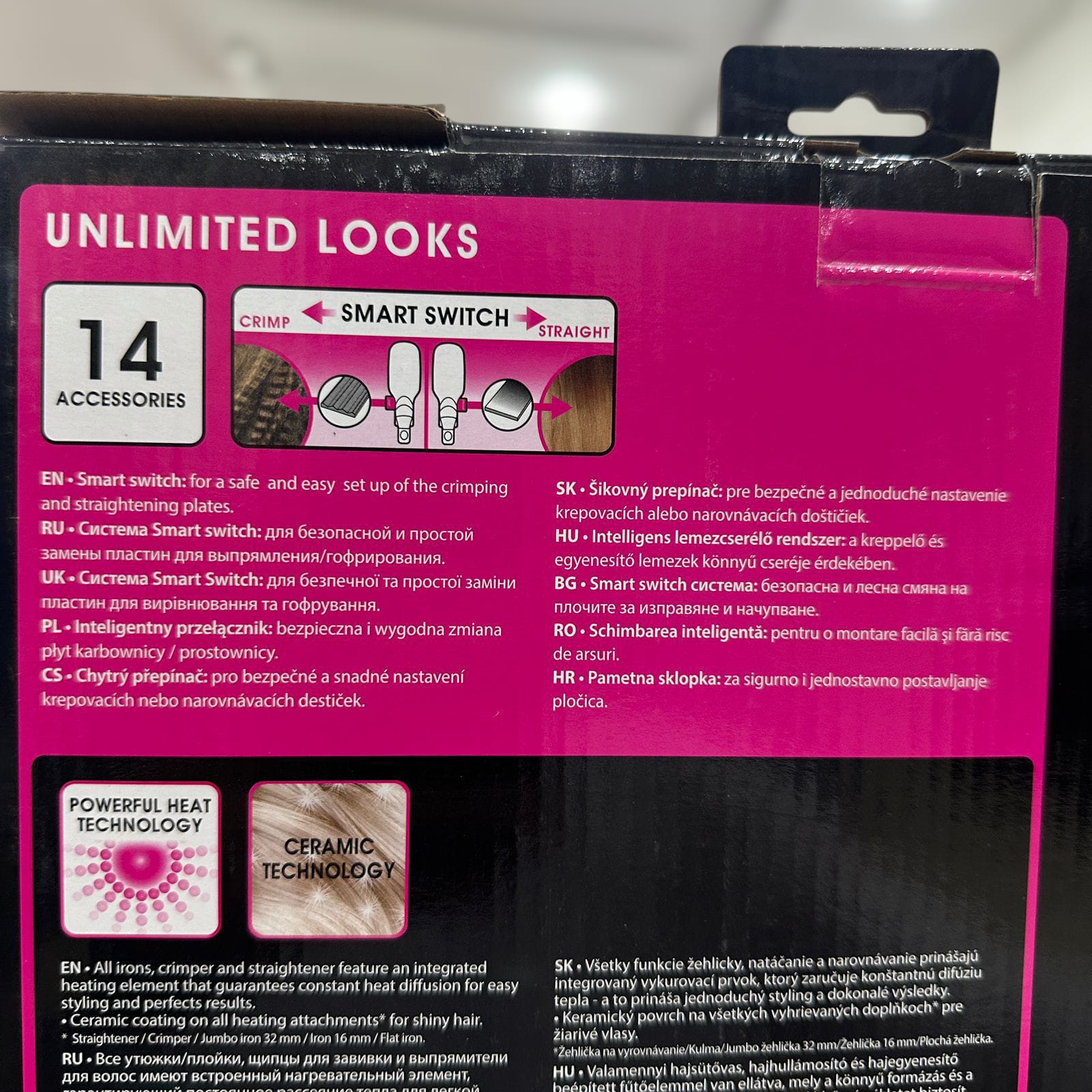 Lot Imported 14 in 1 Rowenta Hair Straightener Set