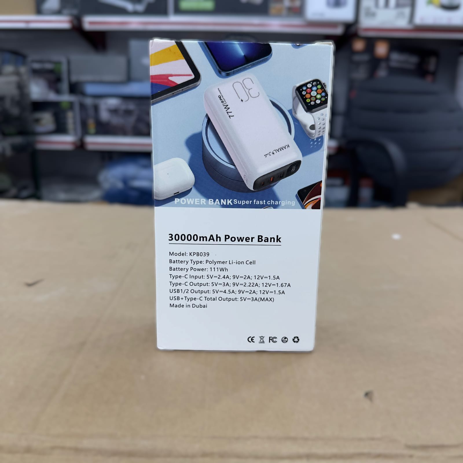 Kamal 30000mAh Super Fast Charging Bank KPB039