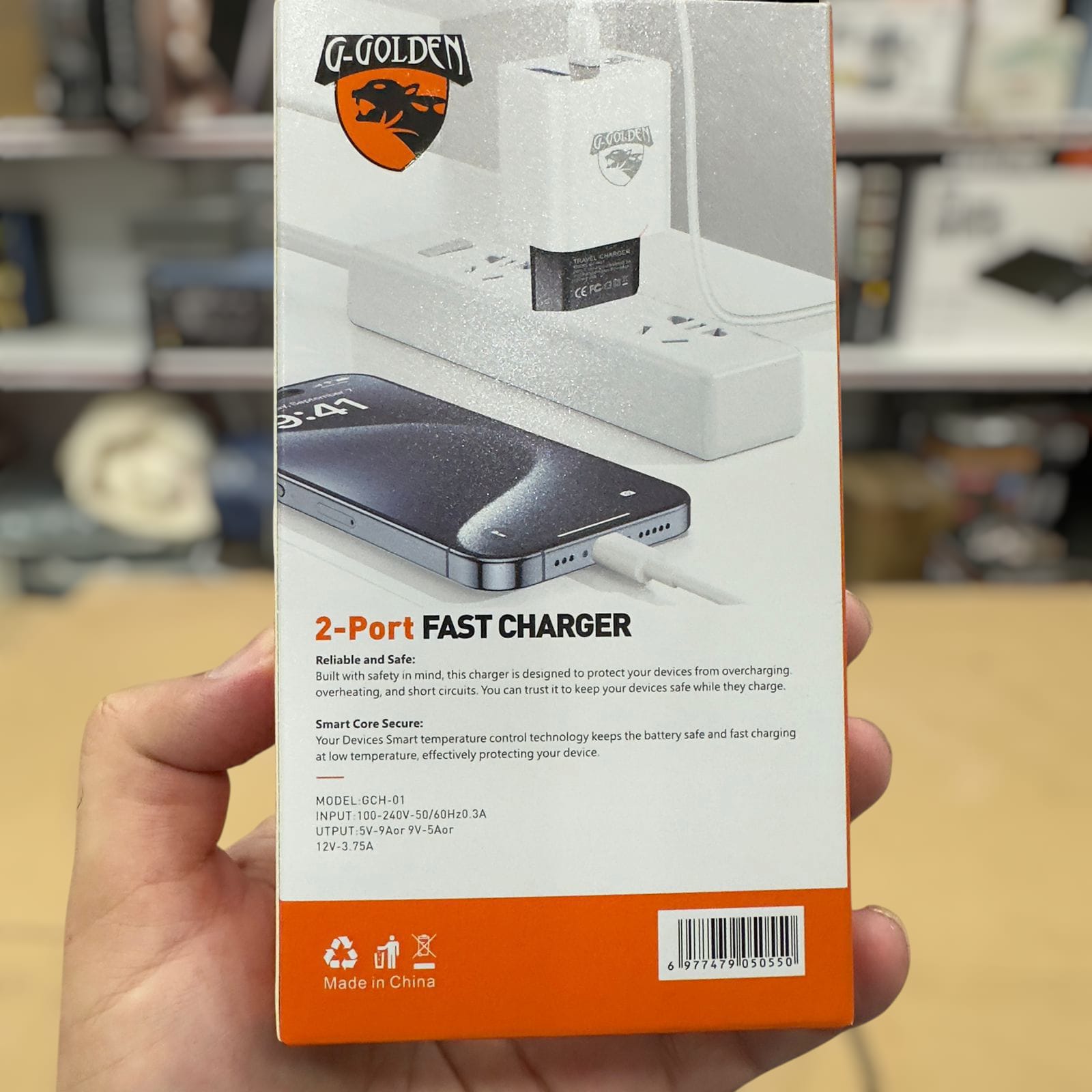 Golden 2-Port 45W Travel Charger GCH-01