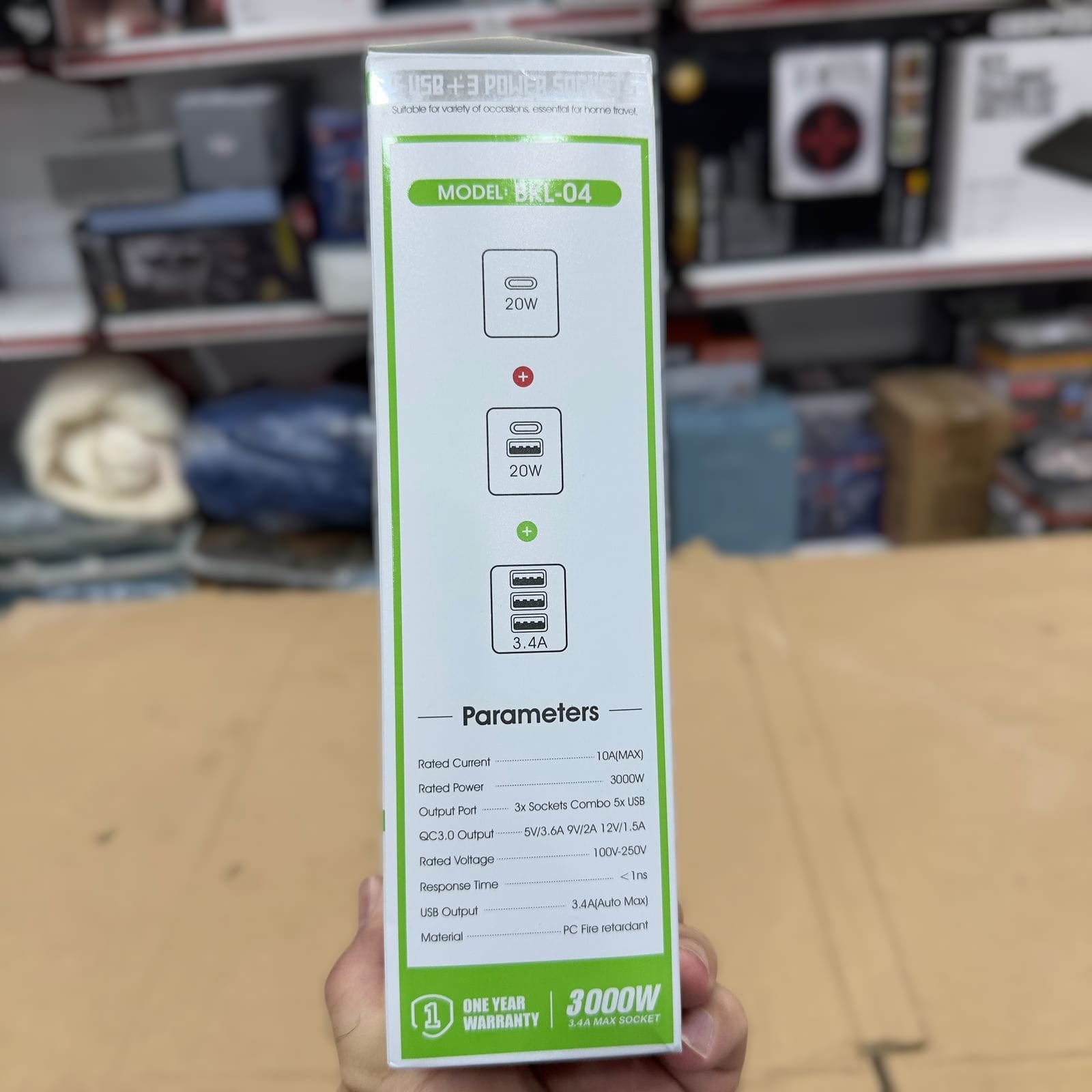 Good Quality Fireproof Extension Board with USB Ports