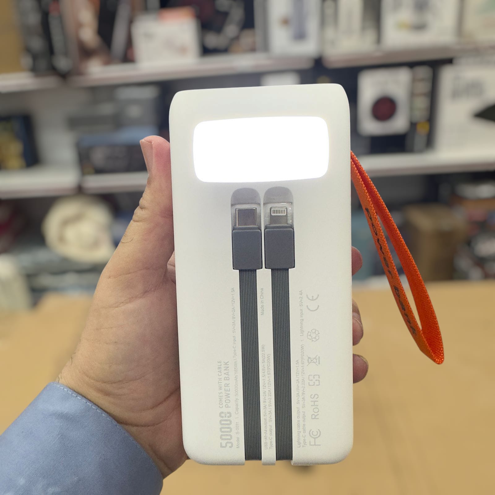 3Star 22.5W Self Contained Wire 50000mAh Power Bank S-0011