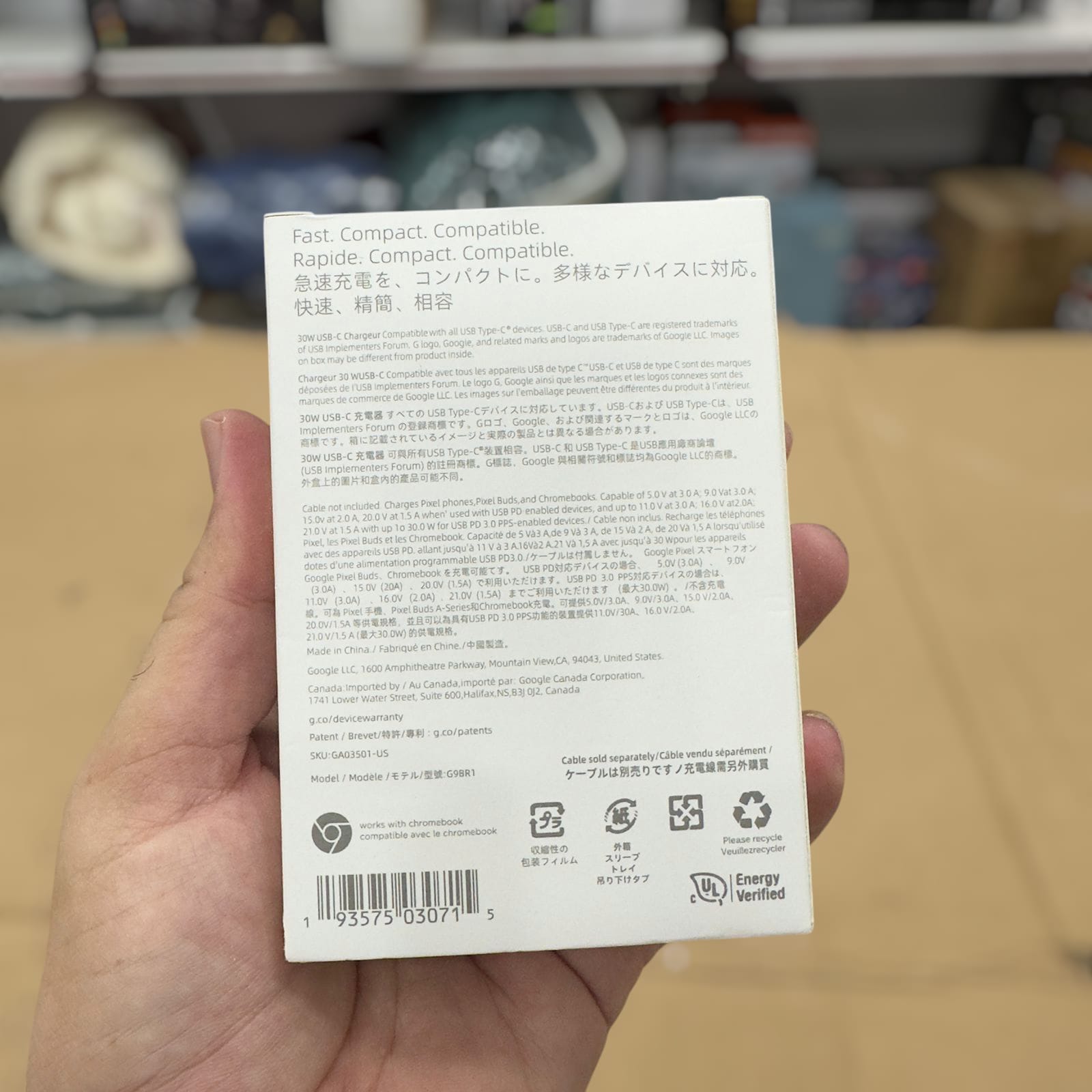 Google 30W USB-C Charger