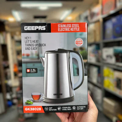 Geepas Stainless Steel Electric Kettle 2.5L 38028