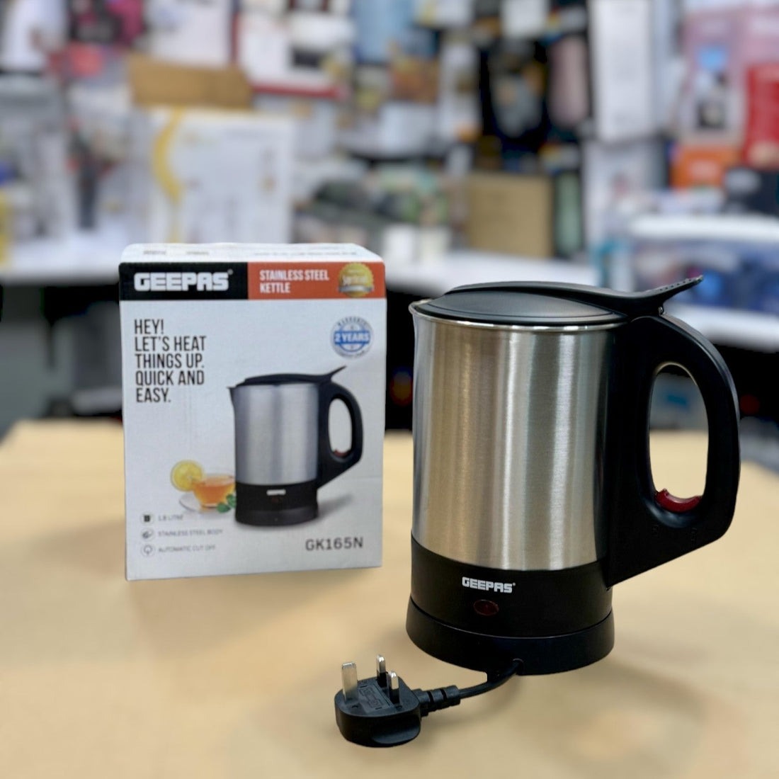 GEEPAS Stainless Steel Electric Kettle 165