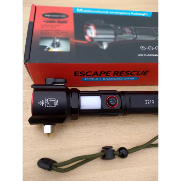 Very Powerful 2-in-1 Emergency Flashlight & Charging Bank
