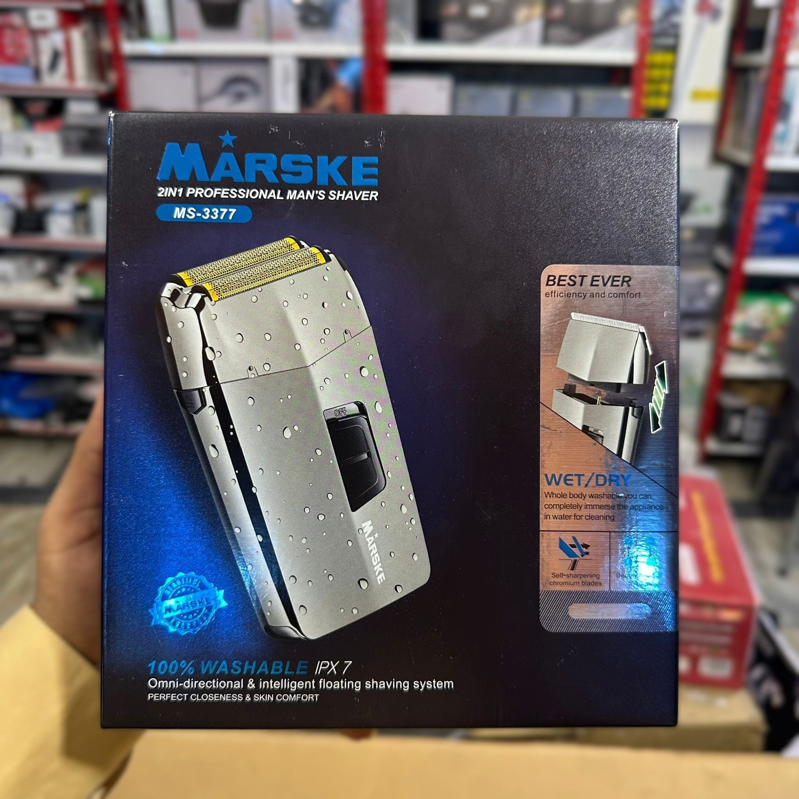 Marske 2 in 1 Man's Shaver & Trimmer MS-3377