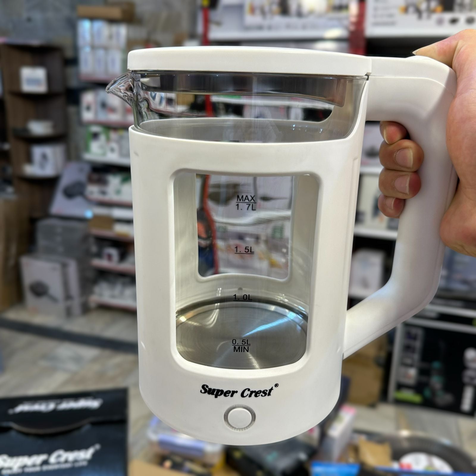 Super Crest Glass Electric Kettle SCT-4030