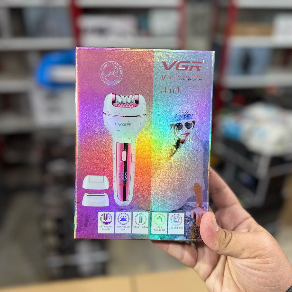 VGR 3 in 1 Ladies Epilator Shaver & Callus Remover