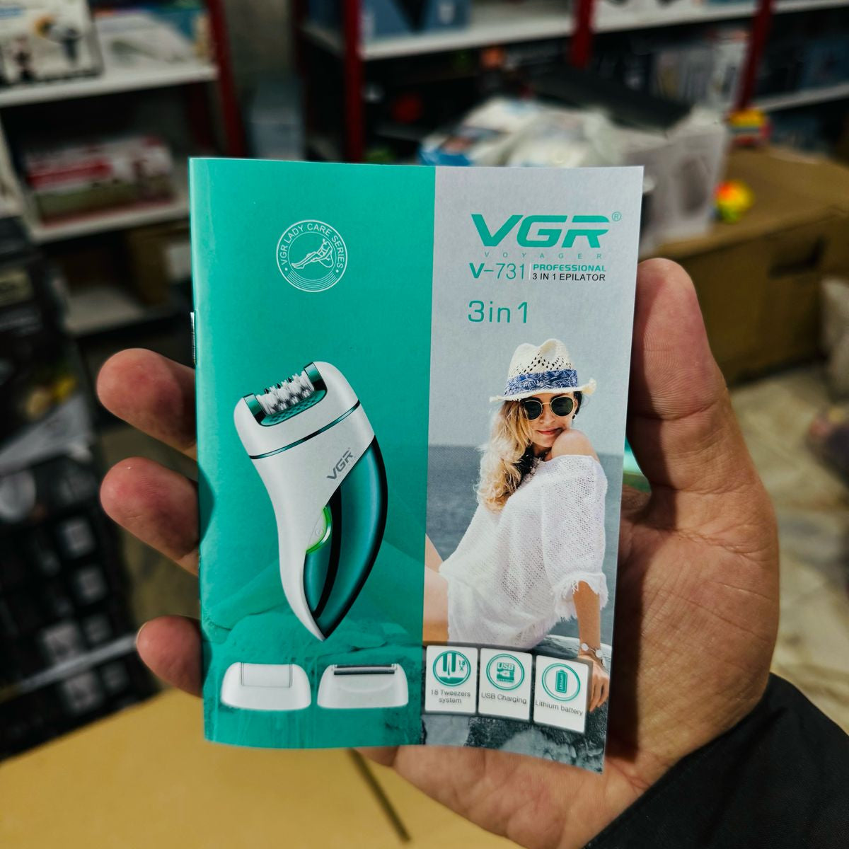 VGR 3 in 1 Ladies Epilator Shaver & Callus Remover