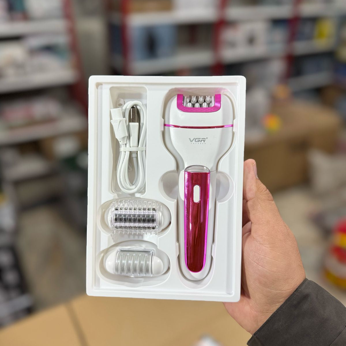 VGR 3 in 1 Ladies Epilator Shaver & Callus Remover