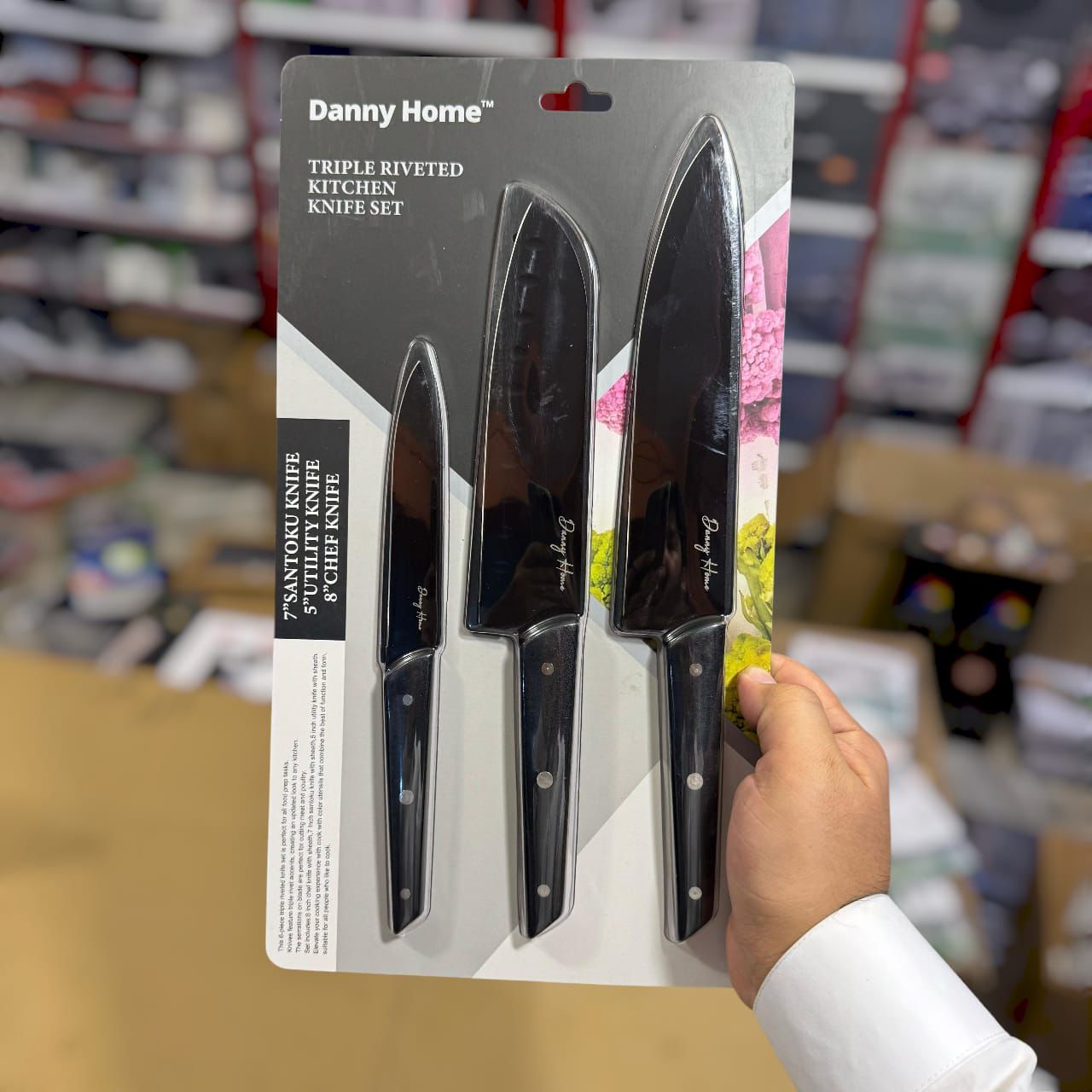 Danny Home 3pcs Kitchen Knife Set DH-3845