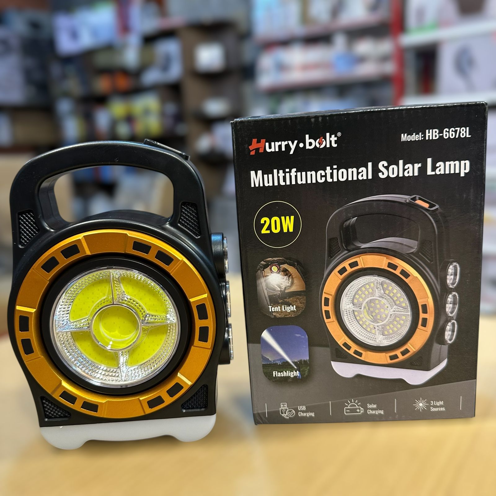Hurry.Bolt Multifunctional Solar Lamp HB-6678L