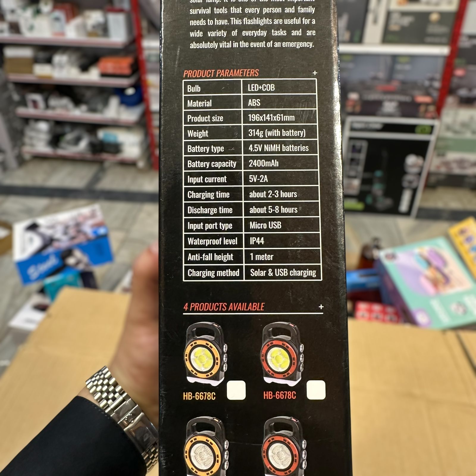 Hurry.Bolt Multifunctional Solar Lamp HB-6678L