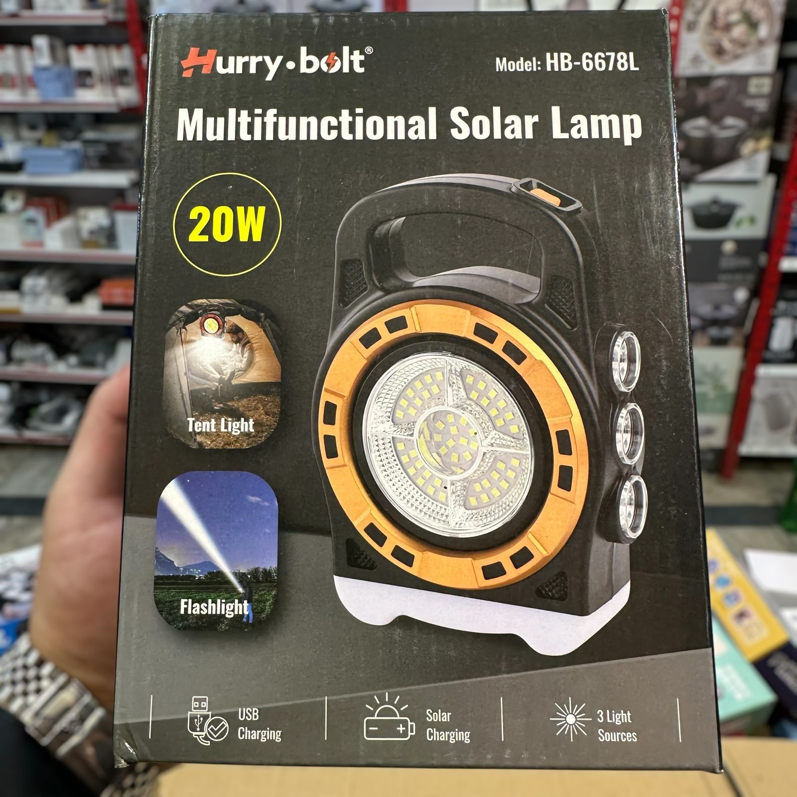 Hurry.Bolt Multifunctional Solar Lamp HB-6678L