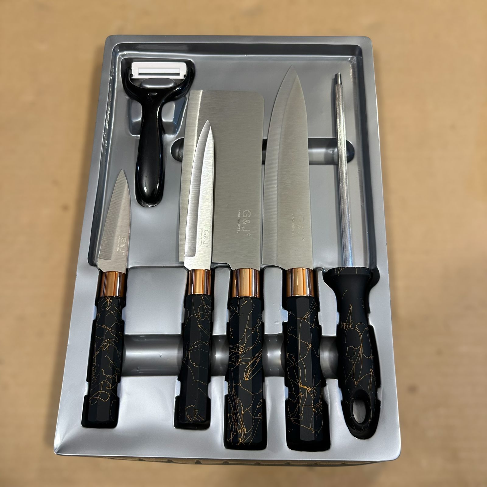 G & J 6pcs Kitchen Knife Set