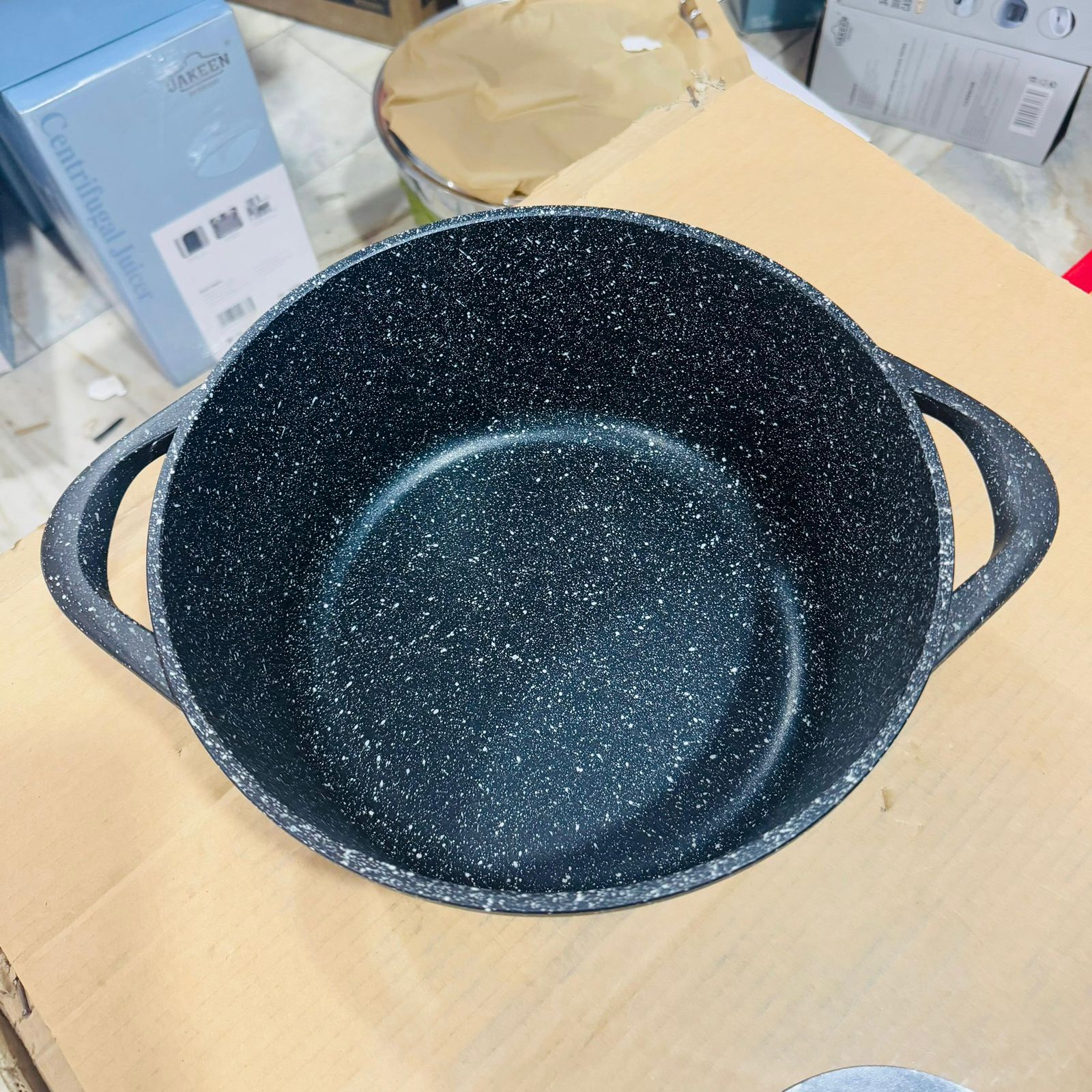 Uakeen Germany Induction Die-Cast Granite Cookware Set 9pcs VK-34