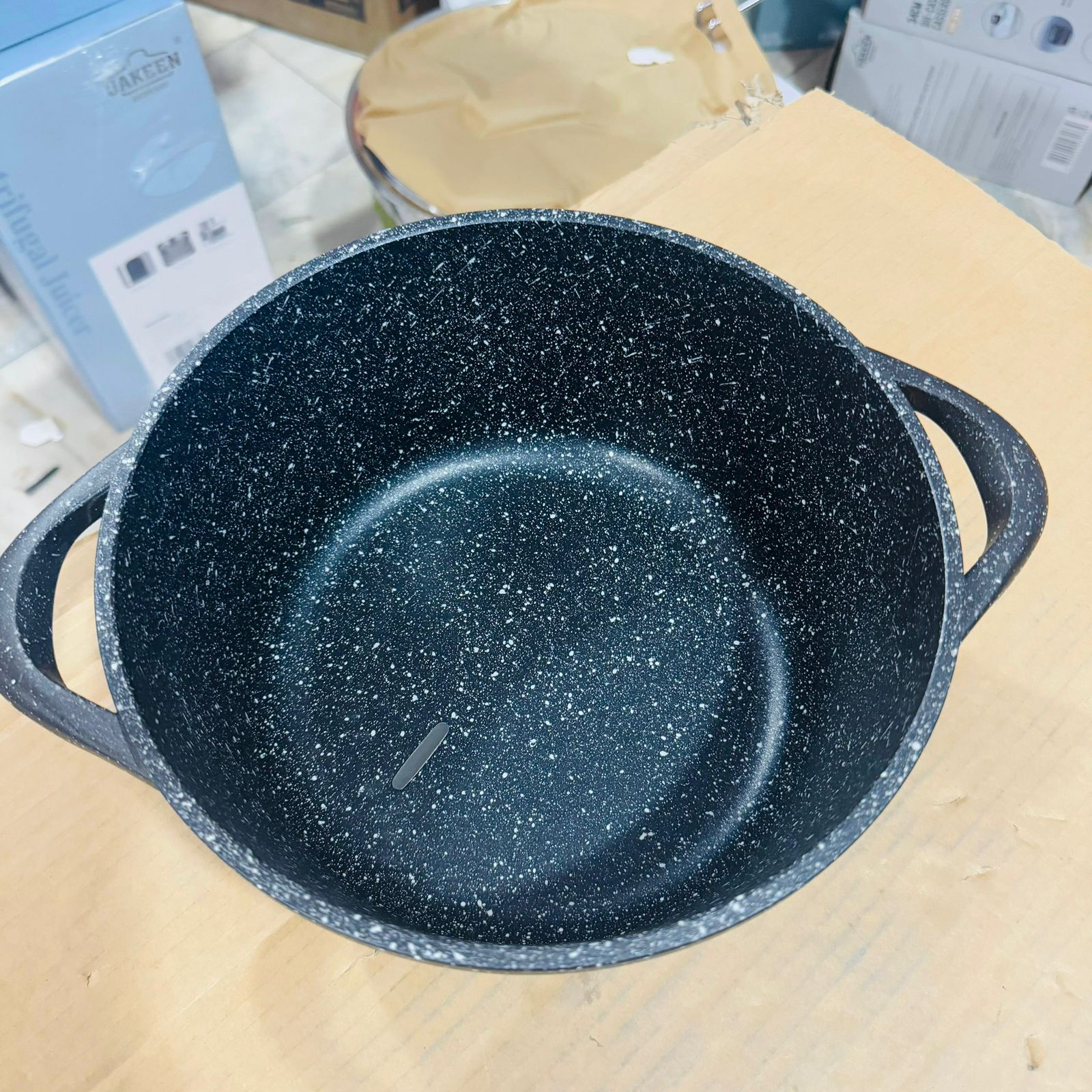 Uakeen Germany Induction Die-Cast Granite Cookware Set 9pcs VK-34