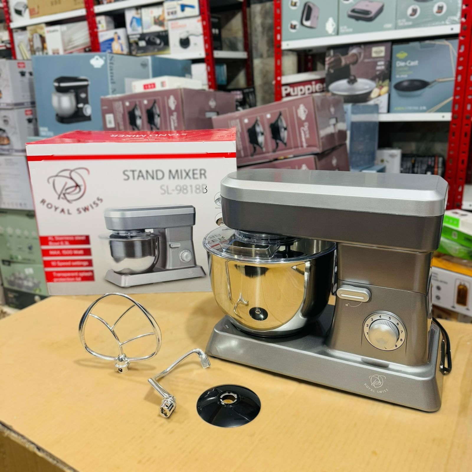 Royal Swiss Stand Mixer 6.3L SL-9818B