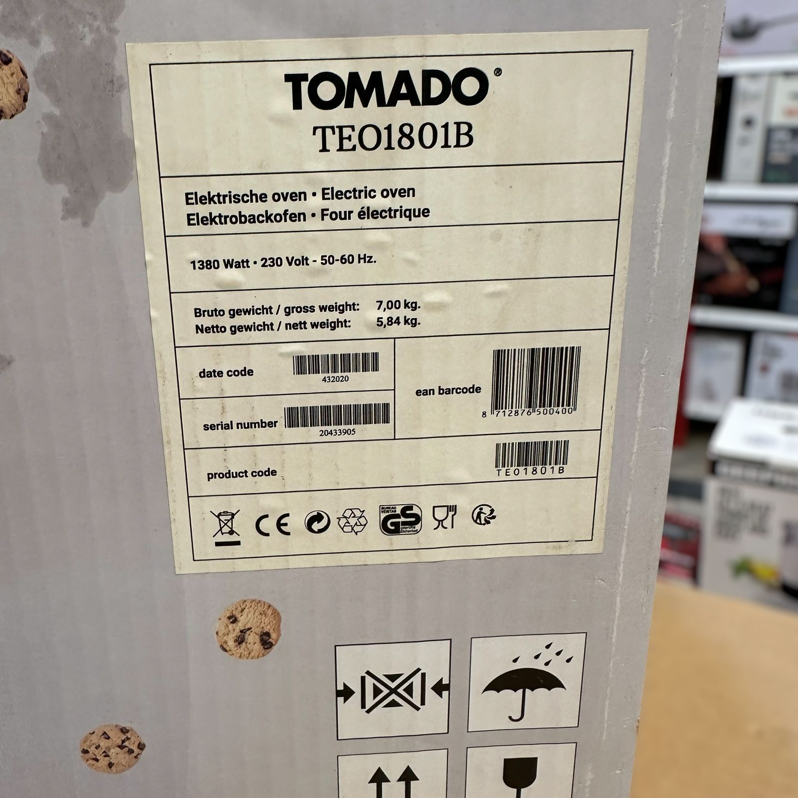 Tomado 18L Electric Oven TEO1801B